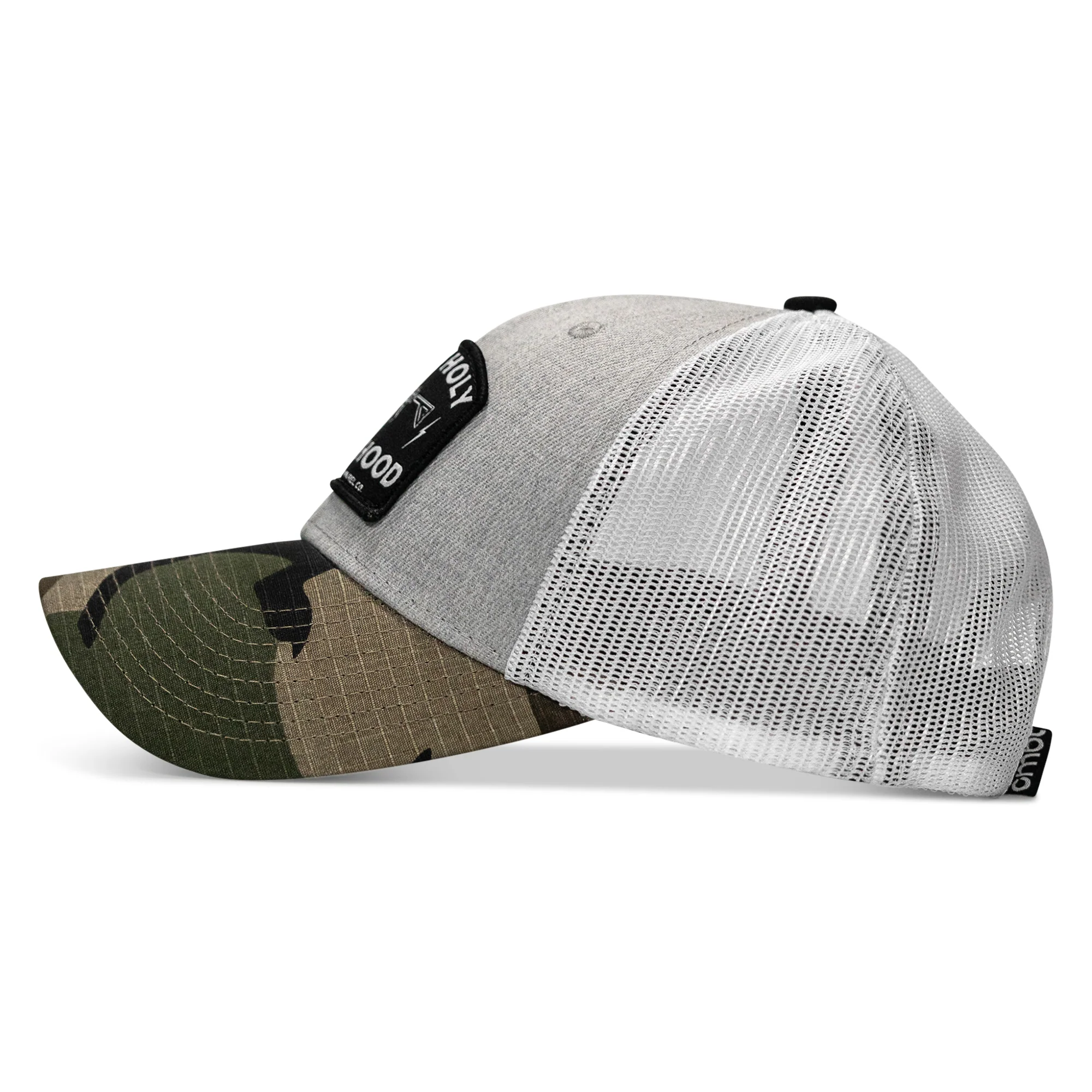 Half Holy. Half Hood Patch Original Ripstop Snapback Hat - Image 69
