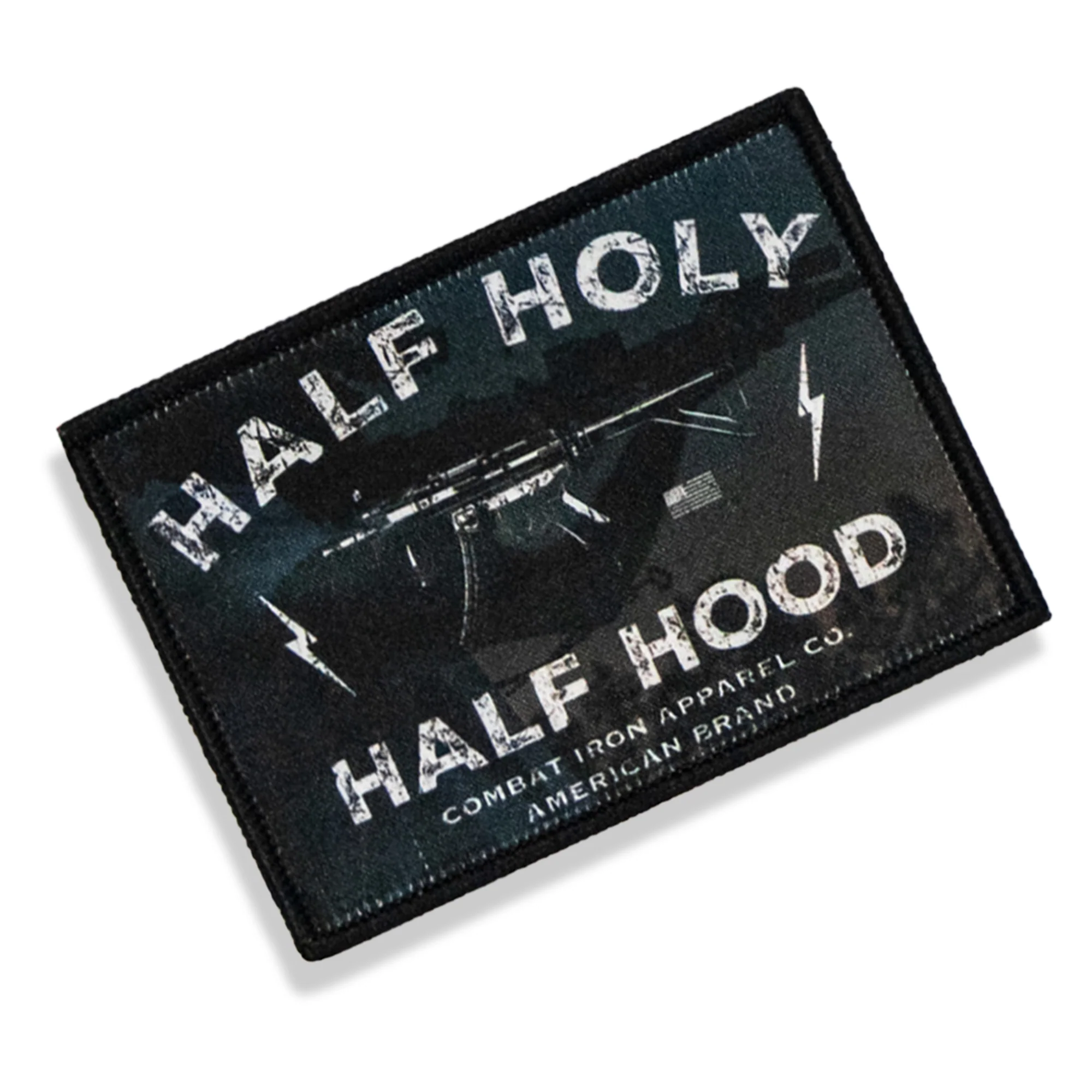 Half Holy Half Hood Velcro Patch - Image 3