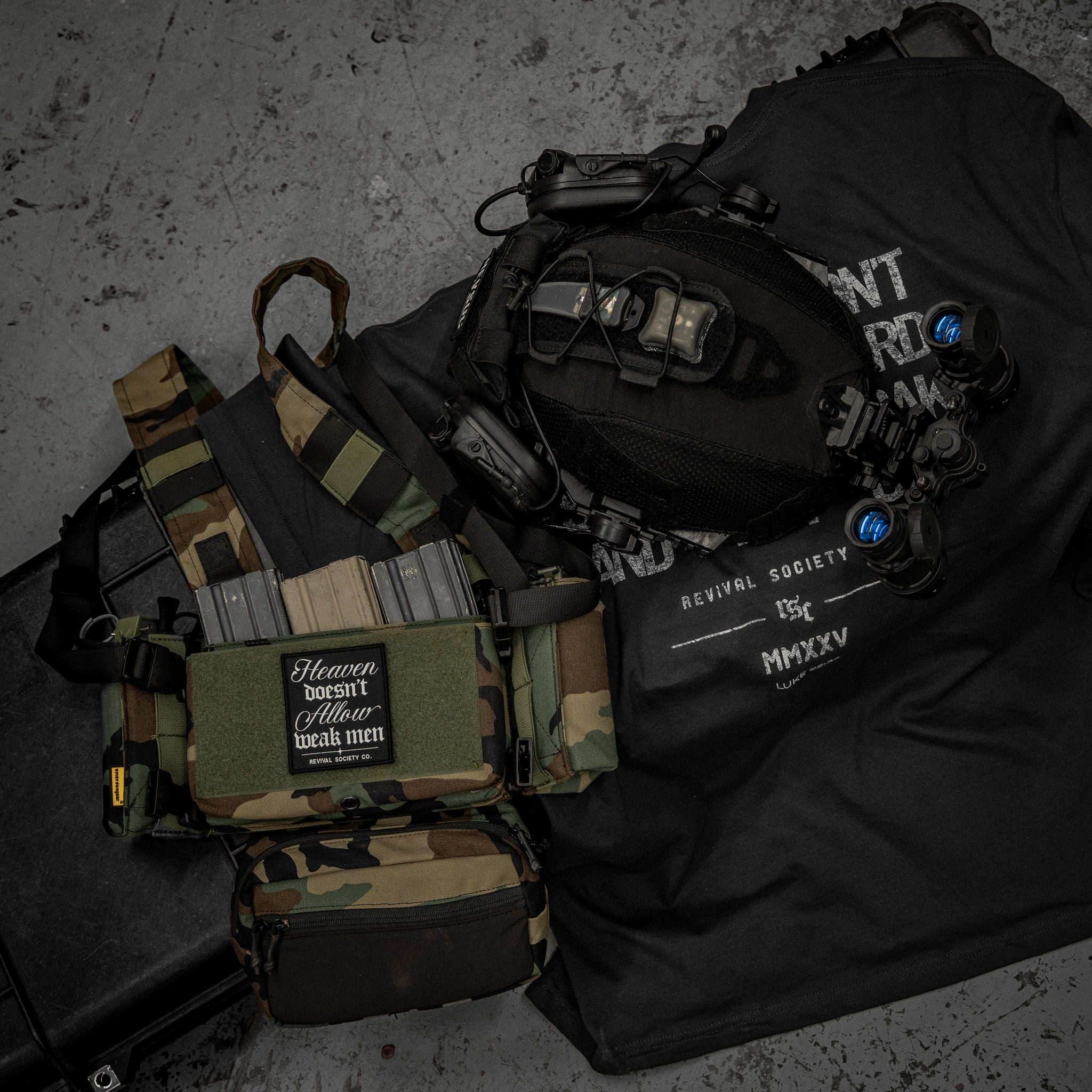 Heaven Doesn't Allow Weak Men Velcro Patch - Image 2