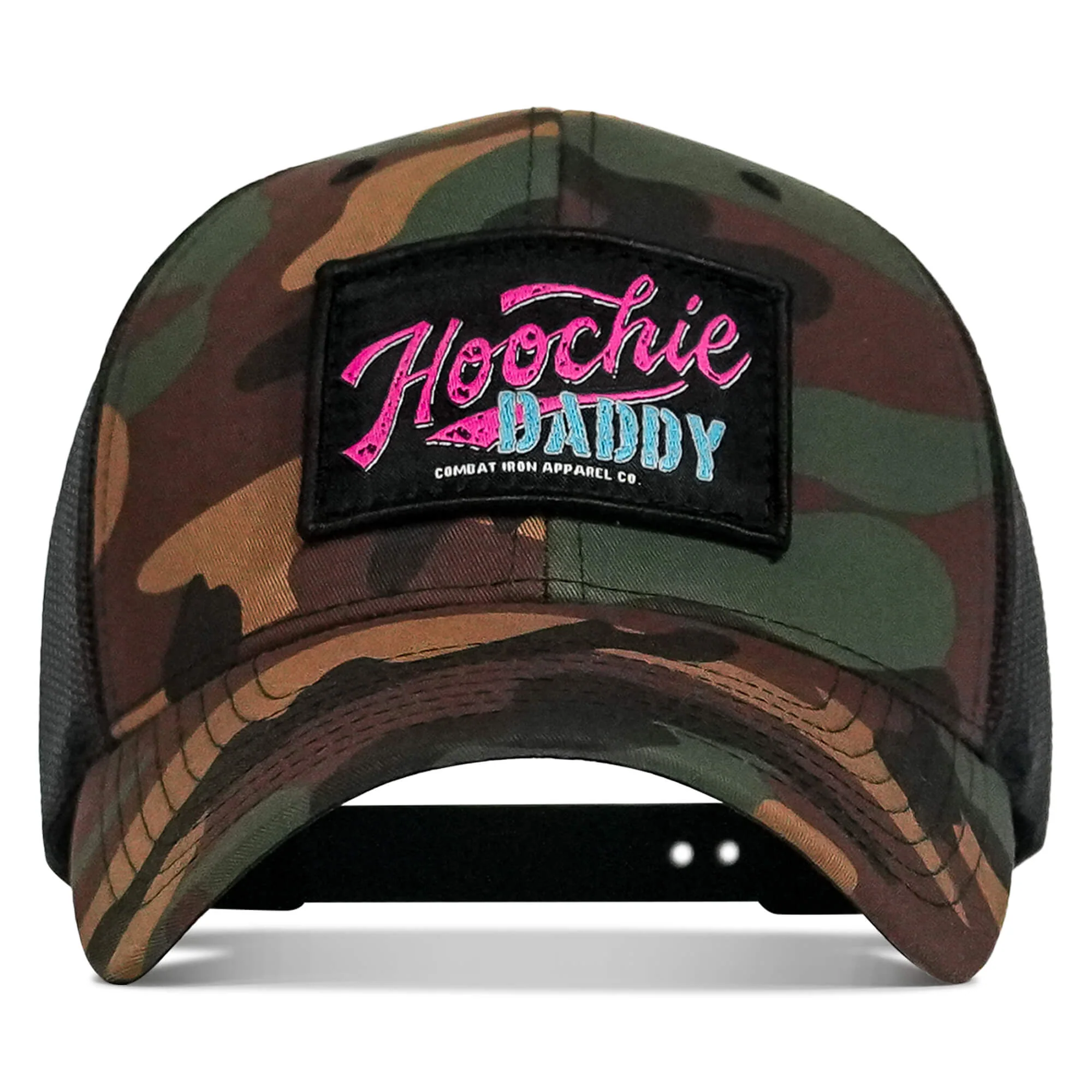Hoochie Daddy Retro Script Patch Snapback Hat - Image 9