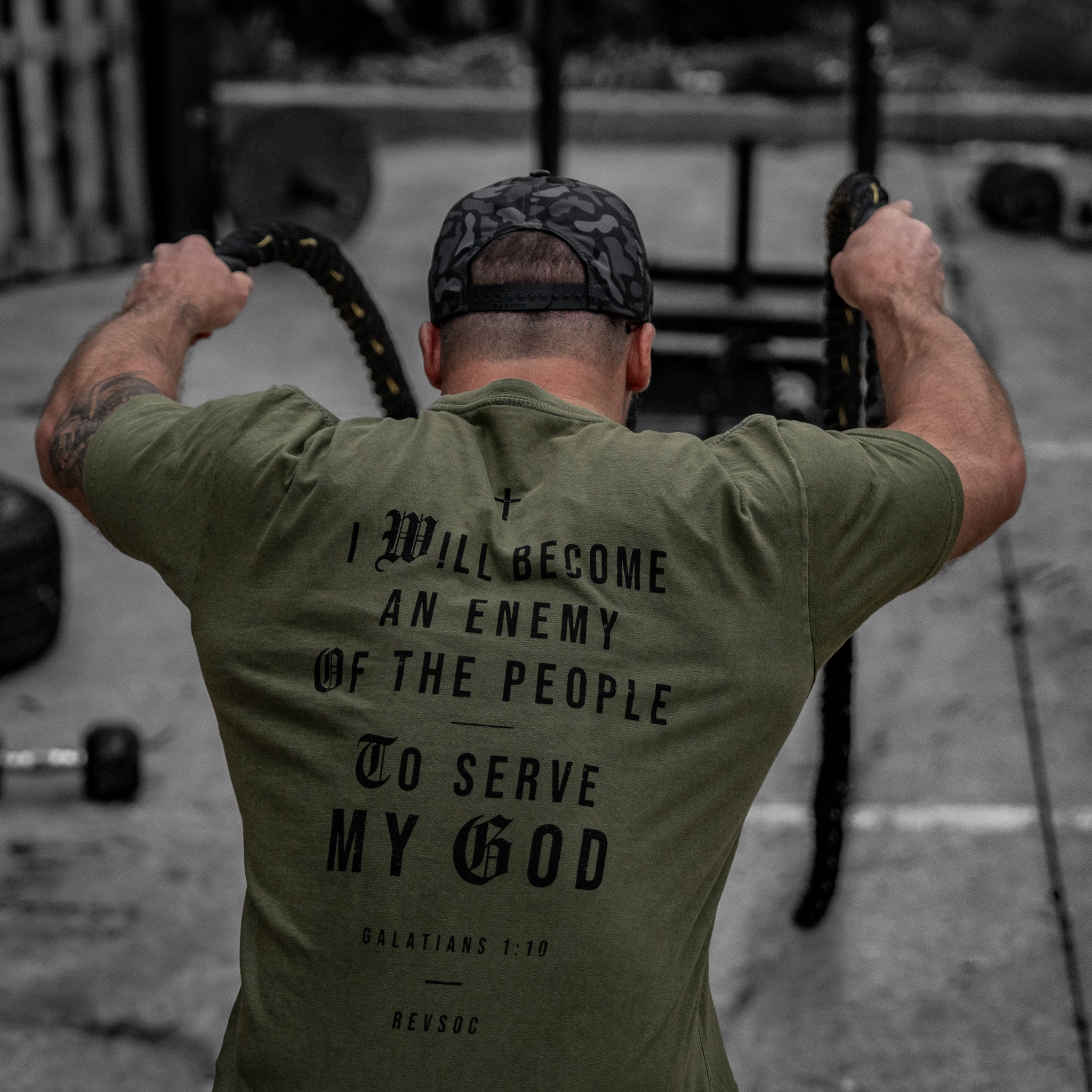 I Will Become An Enemy To The People Vintaged Midweight T-Shirt - Image 3