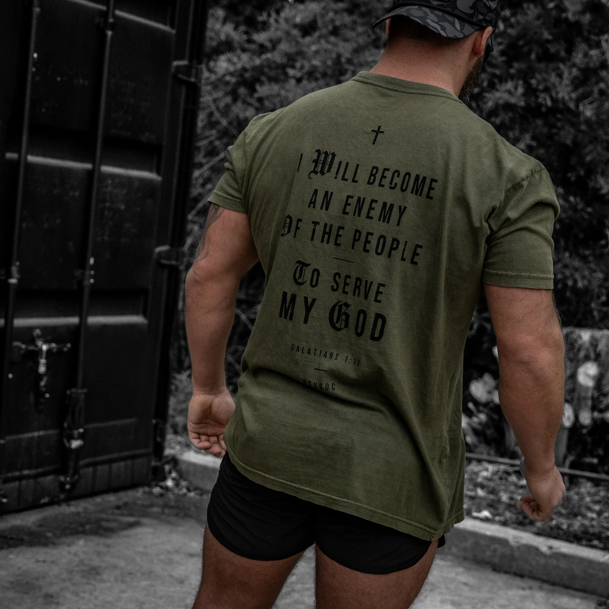 I Will Become An Enemy To The People Vintaged Midweight T-Shirt - Image 6