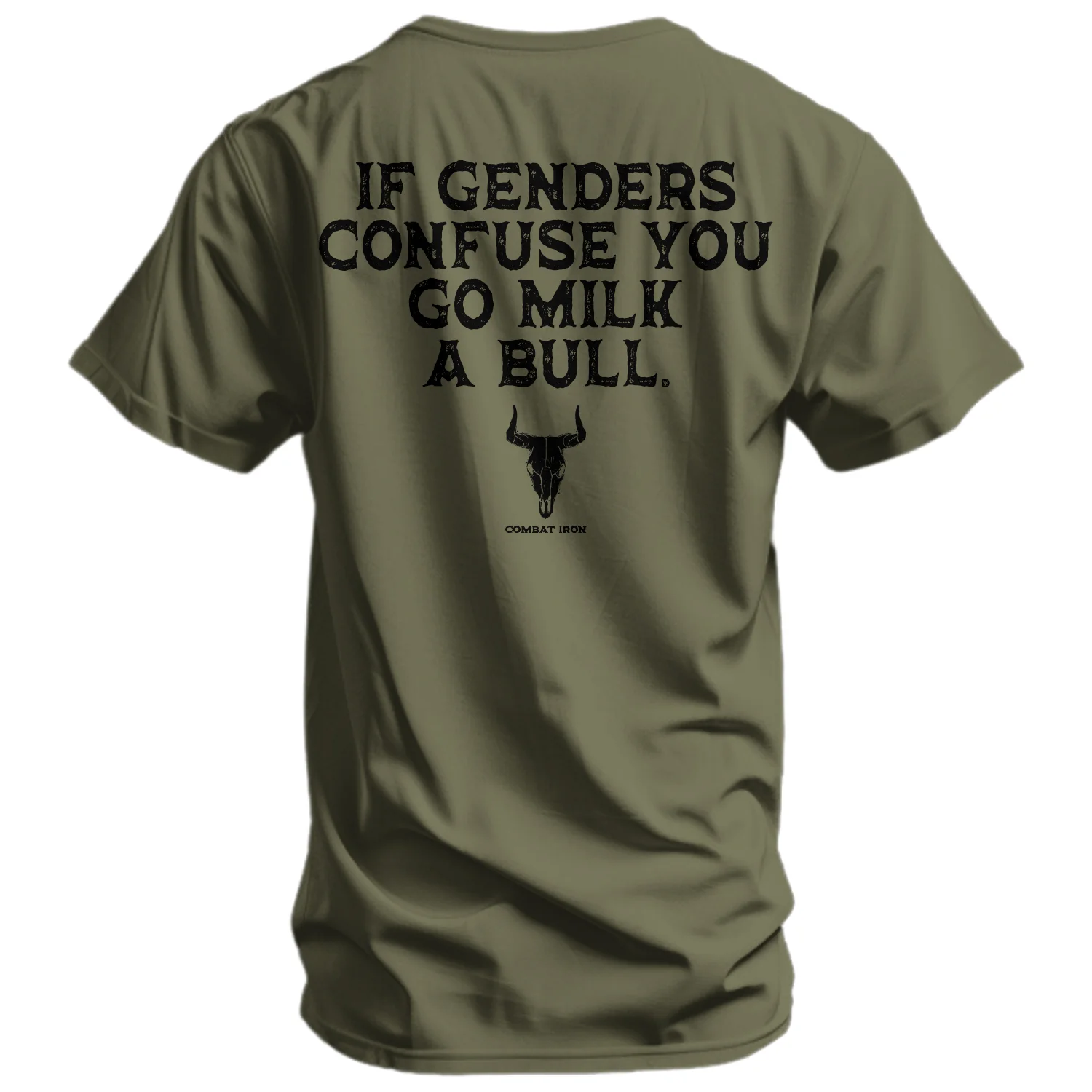 If Genders Confuse You, Go Milk a Bull Men's T-Shirt - Image 11
