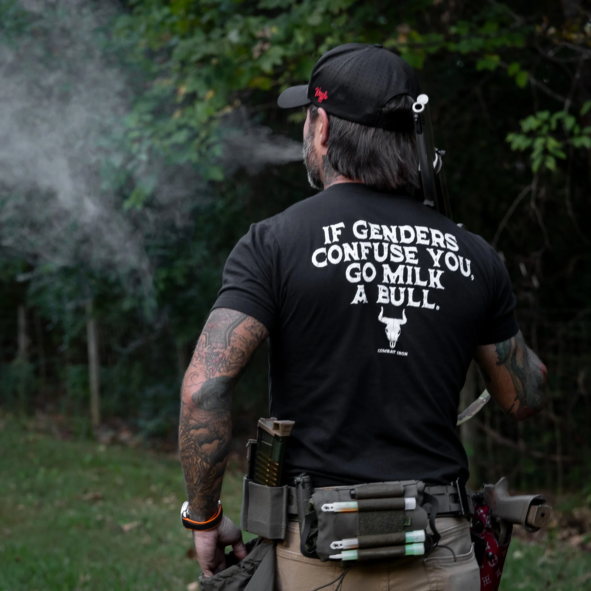 If Genders Confuse You, Go Milk a Bull Men's T-Shirt - Image 9