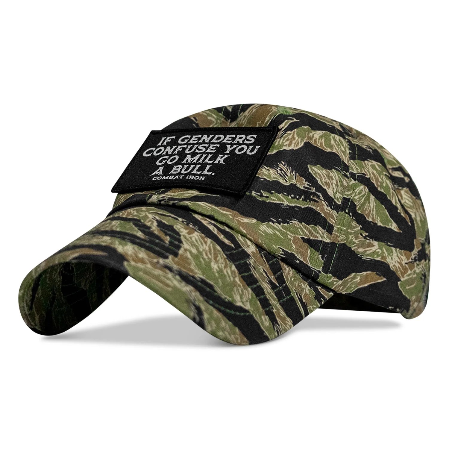 If Genders Confuse You Go Milk A Bull Patch Ripstop Tactical Hat - Image 12
