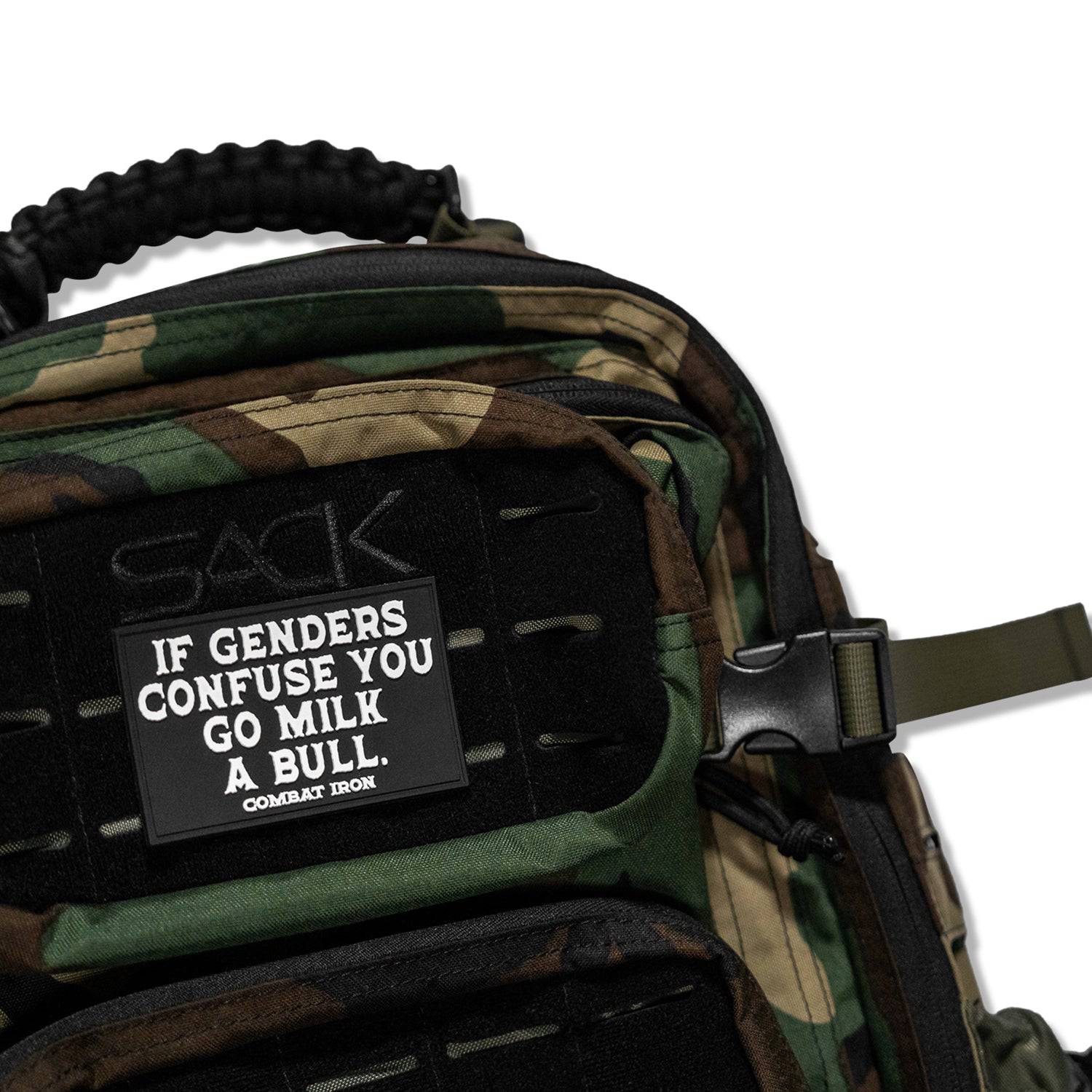 If Genders Confuse You, Go Milk a Bull  PVC Patch - Image 3
