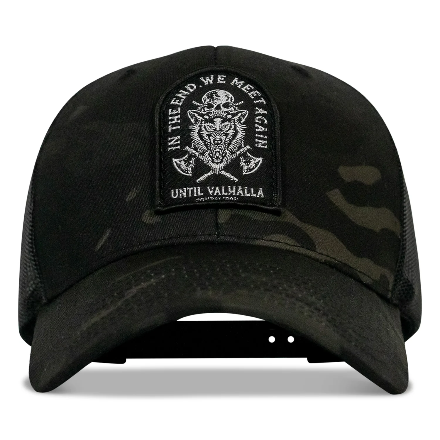 In The End, We Meet Again - Until Valhalla Patch Snapback Hat - Image 2