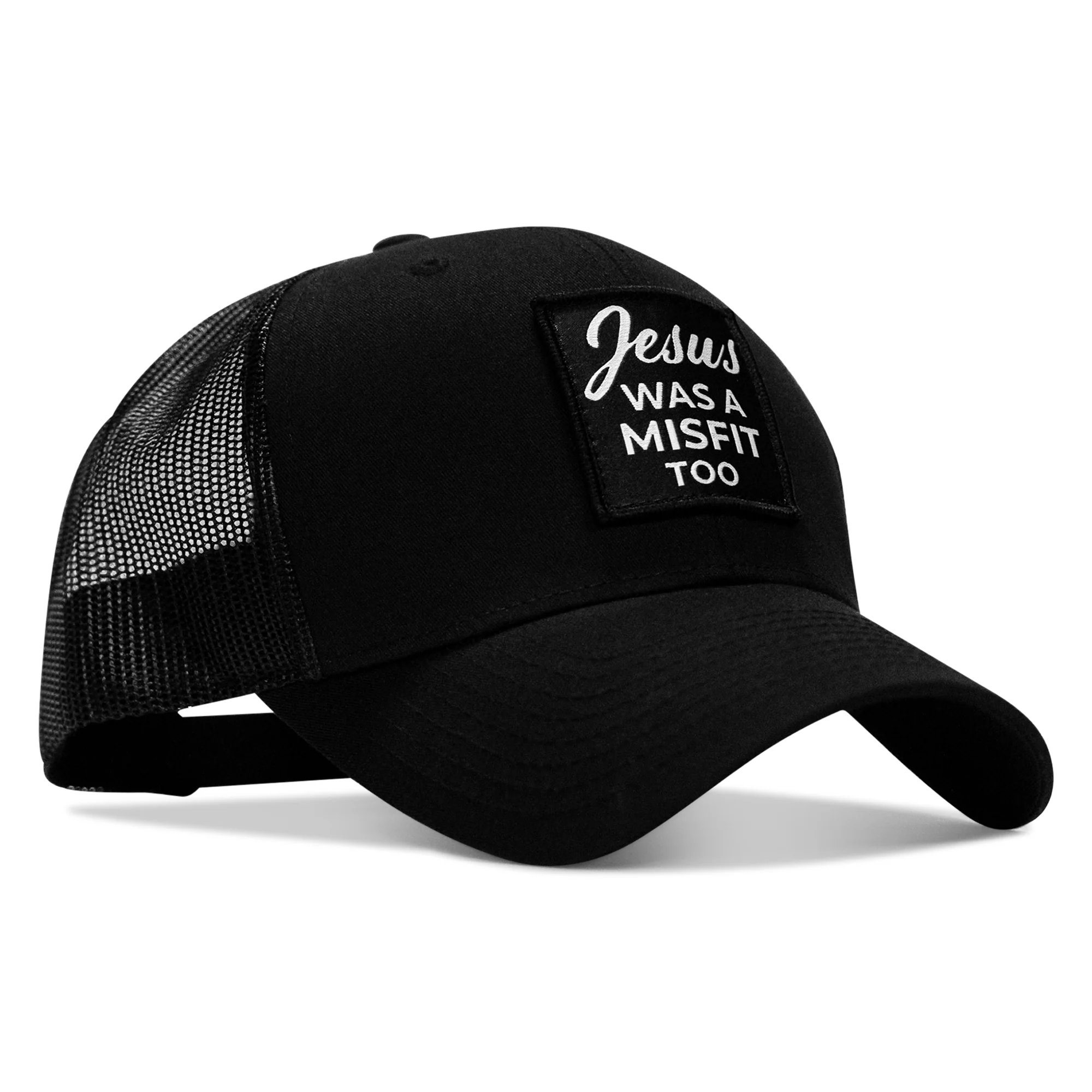 Jesus Was A Misfit Too Patch Snapback Hat - Image 3