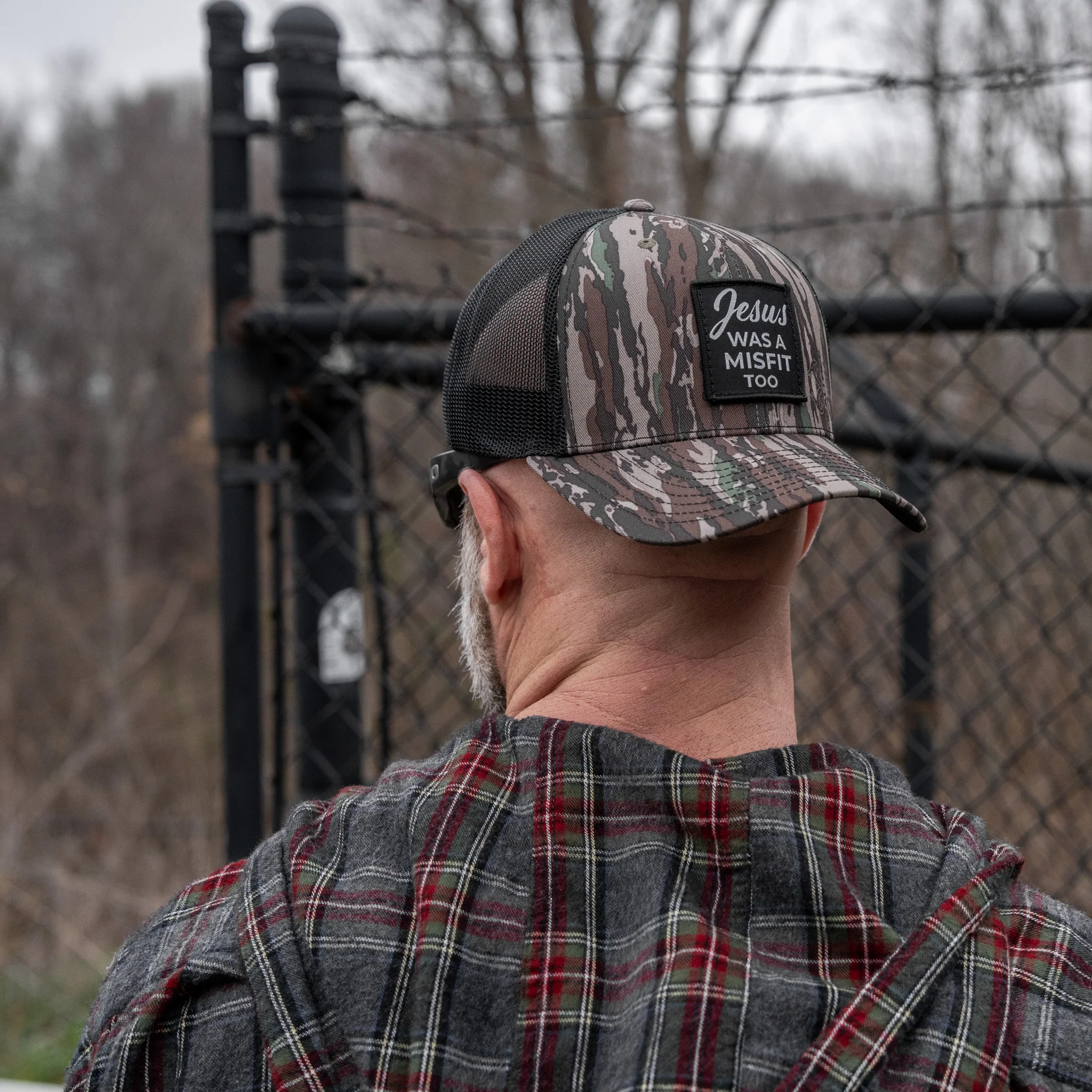 Jesus Was A Misfit Too Patch Snapback Hat - Image 34