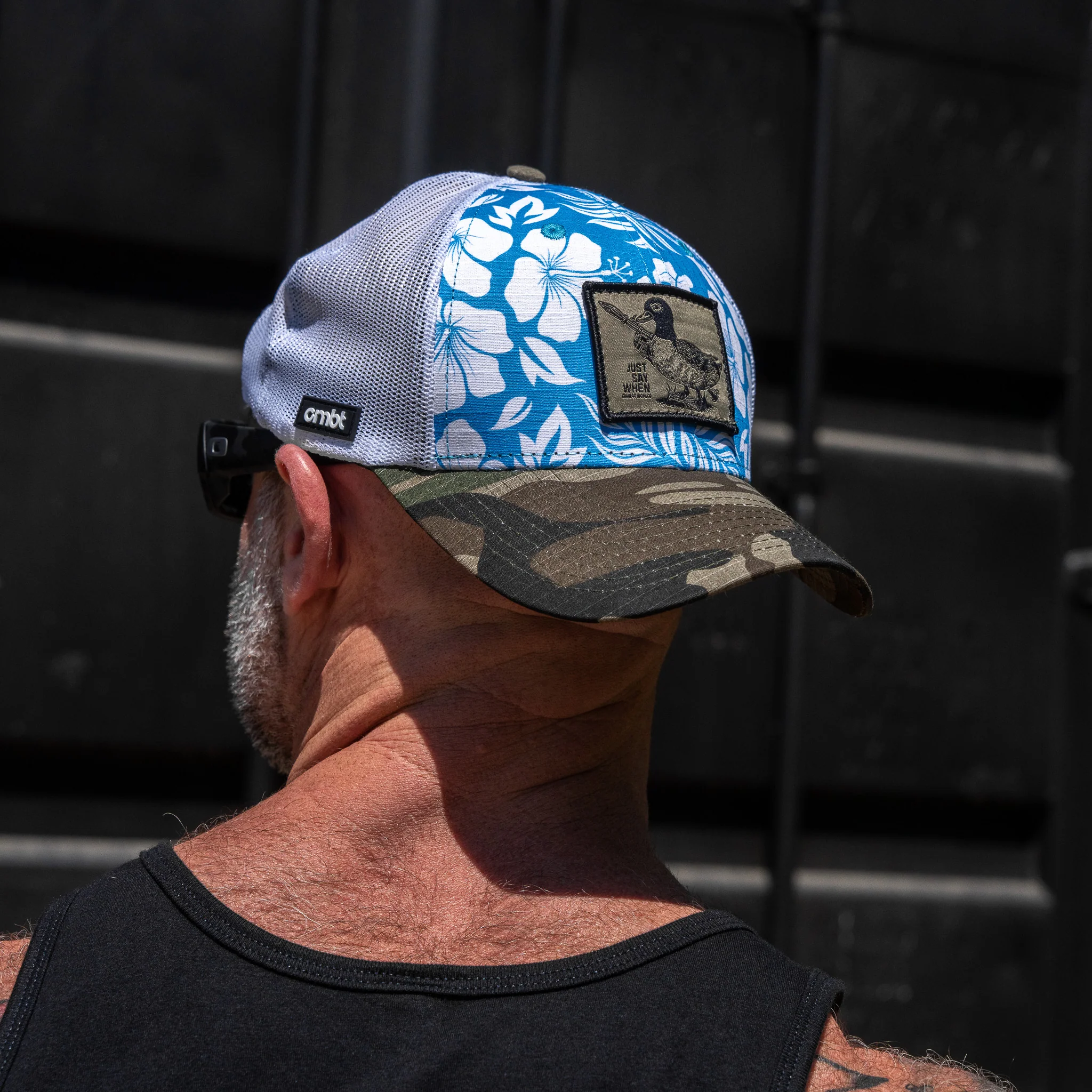 Just Say When Patch Original Ripstop Snapback Hat - Image 6