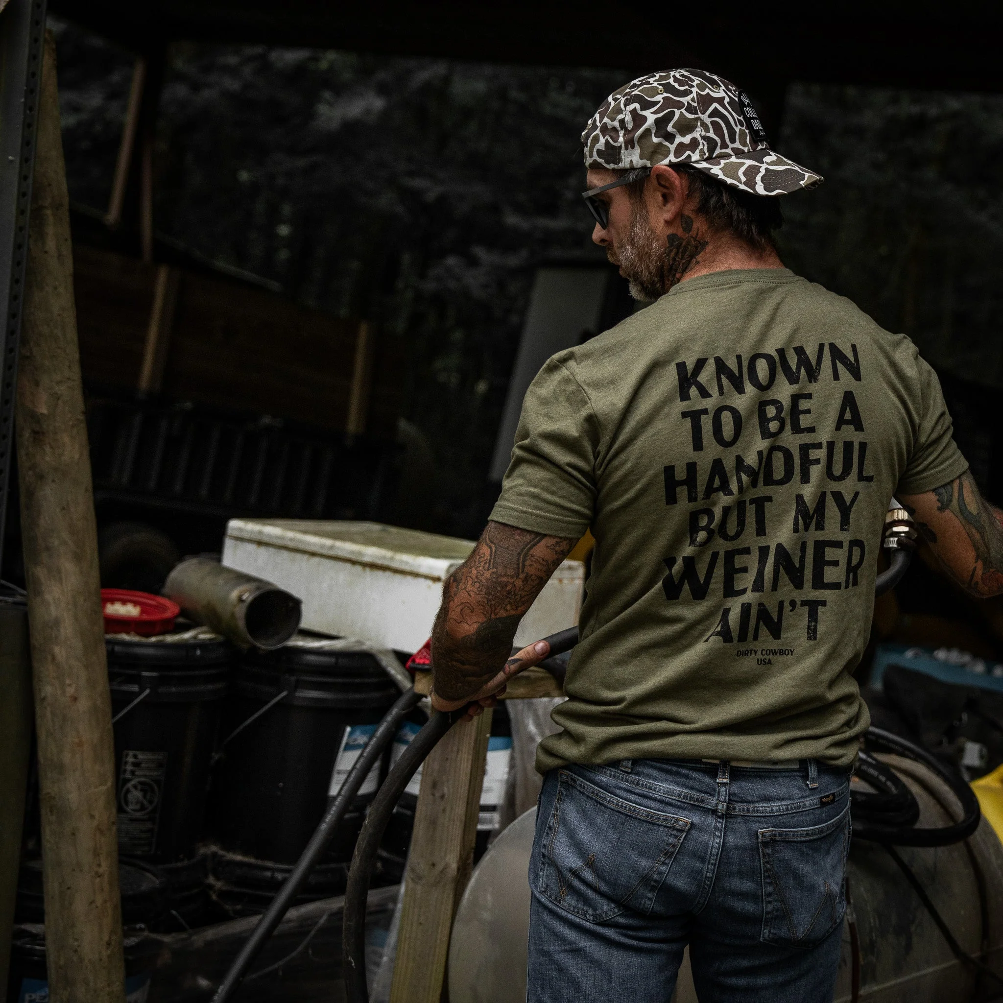 Known To Be A Handful. But My Weiner Ain't  Men's T-Shirt - Image 9