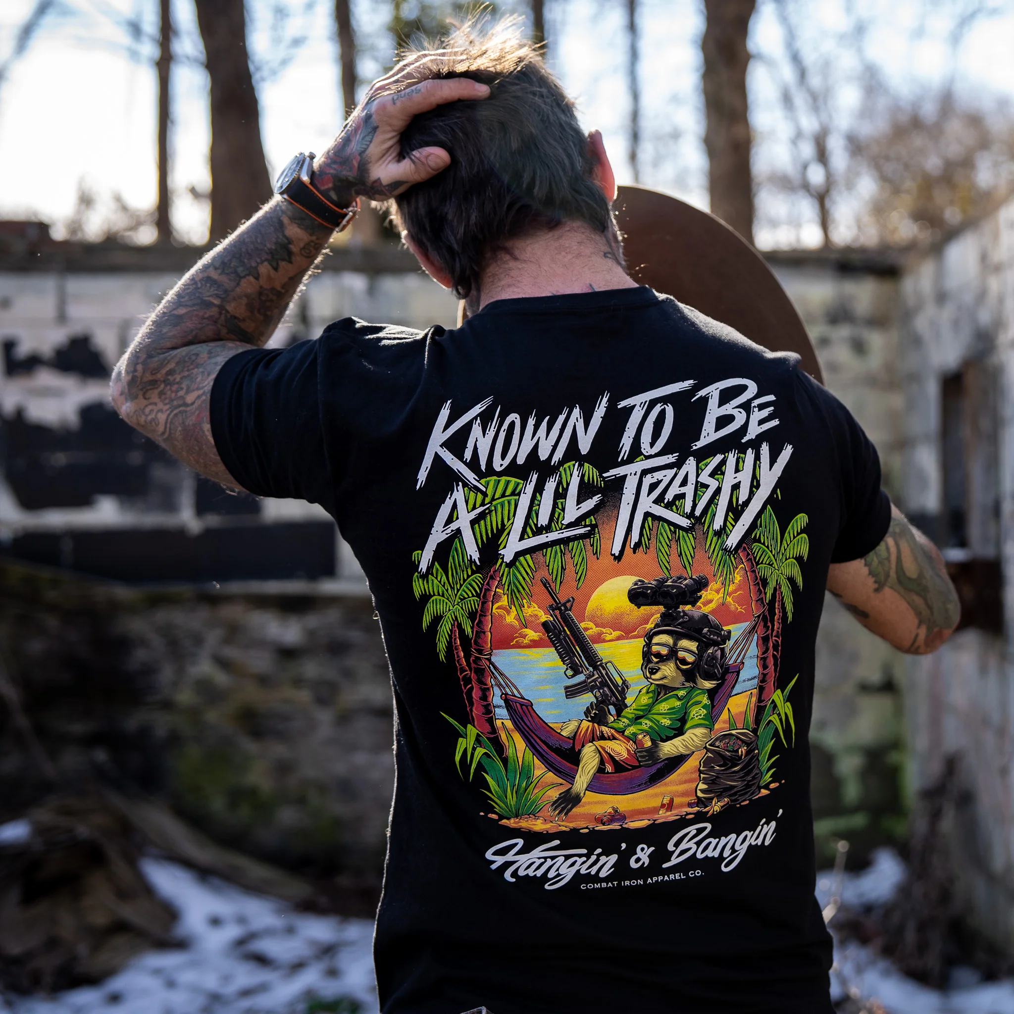 Known To Be A Lil Trashy Raccoon Men's T-Shirt - Image 3