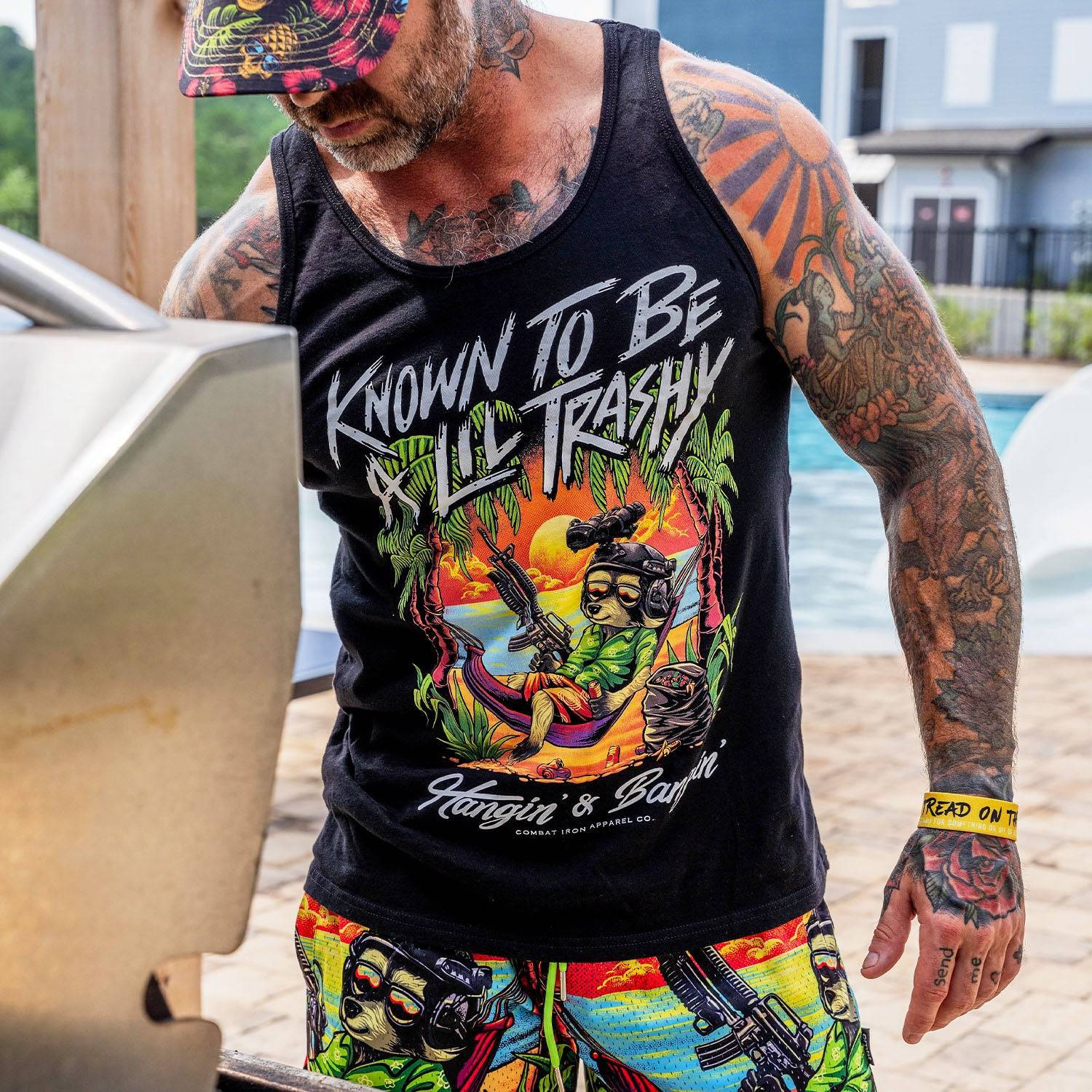 Known To Be A Lil Trashy Raccoon Men's Tank - Image 5