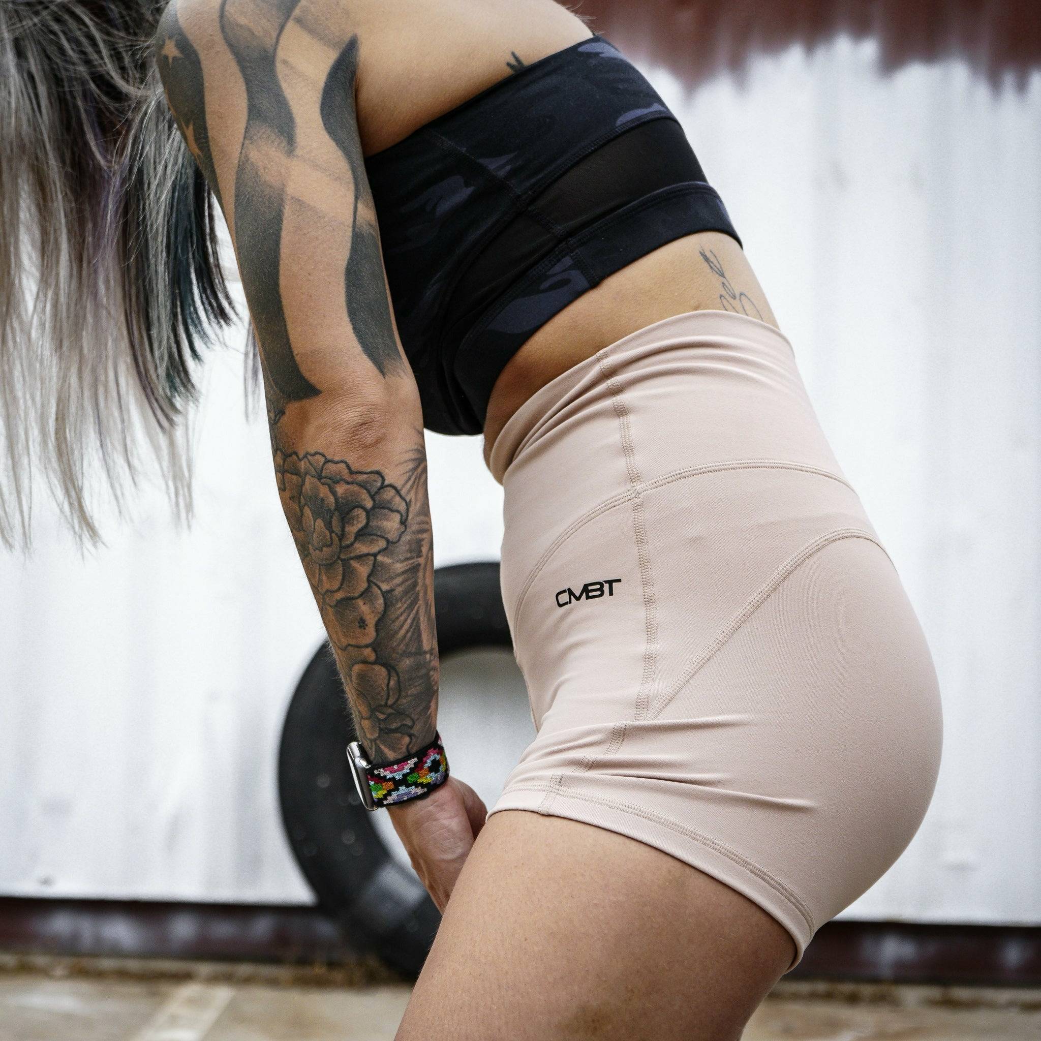 LADIES LUXE HIGH WAISTED SHORTS - Image 59