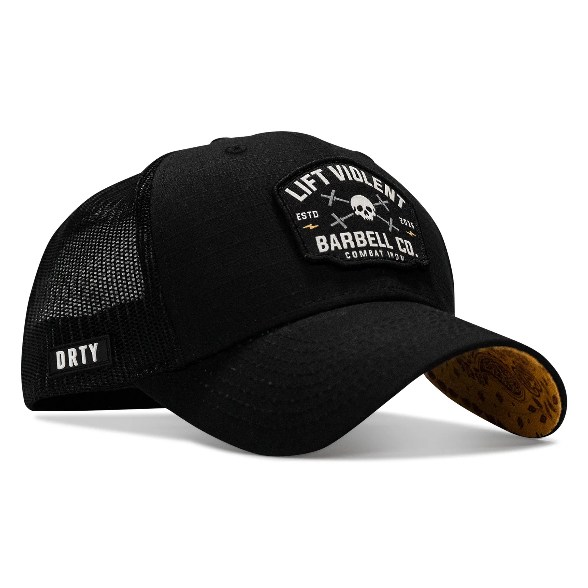 Lift Violent Barbell Co Patch Original Ripstop Snapback Hat - Image 4