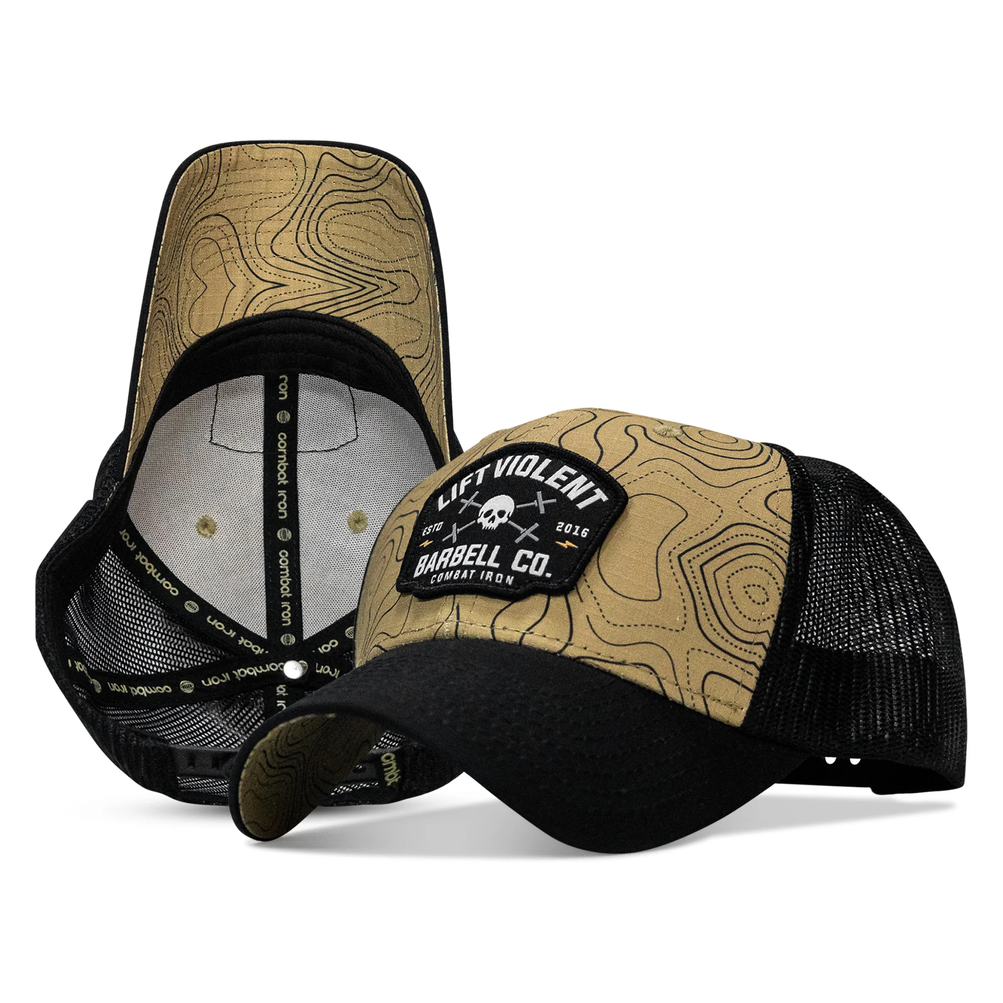 Lift Violent Barbell Co Patch Original Ripstop Snapback Hat - Image 9