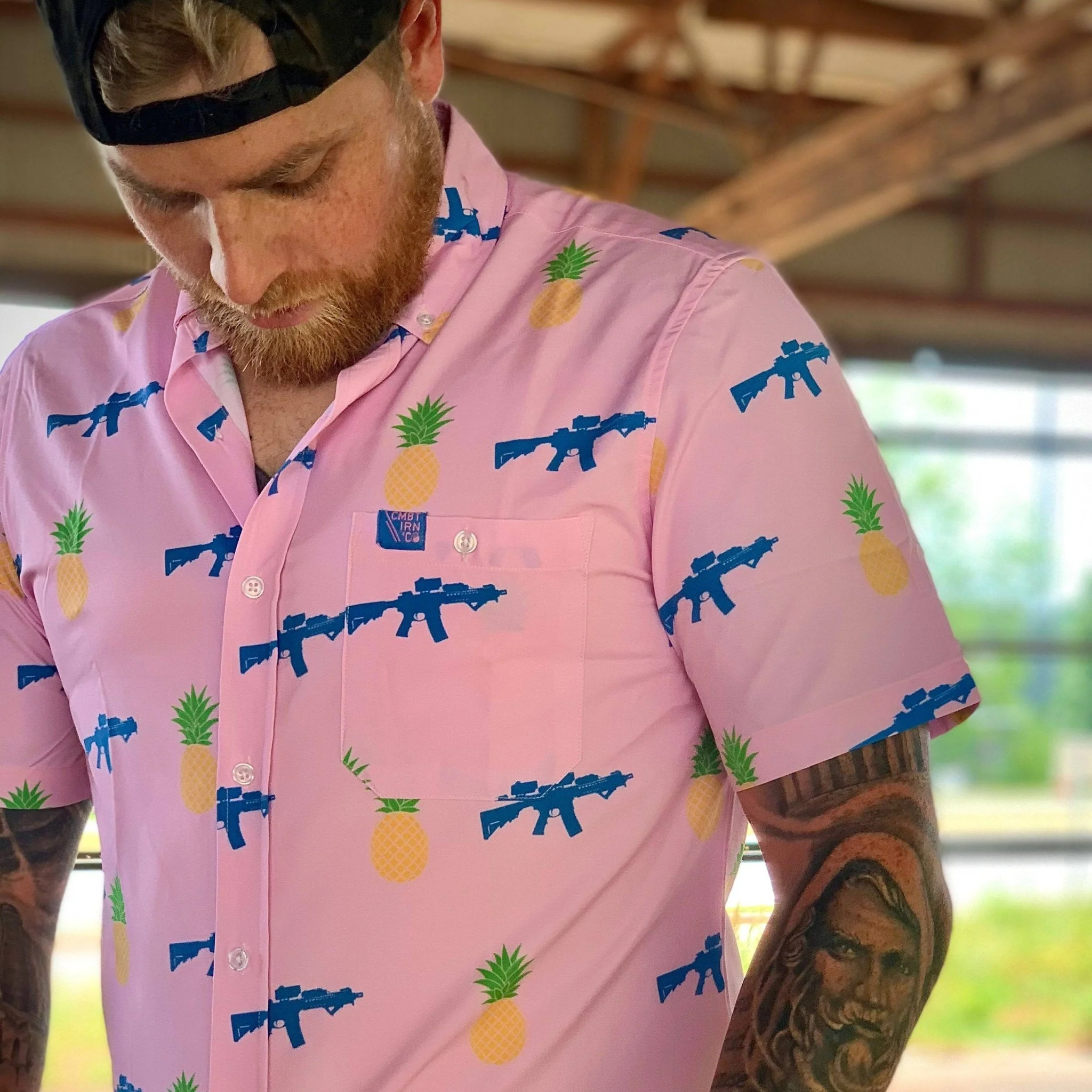 LIGHT WEIGHT BUTTON UP SHORT SLEEVE - Image 3