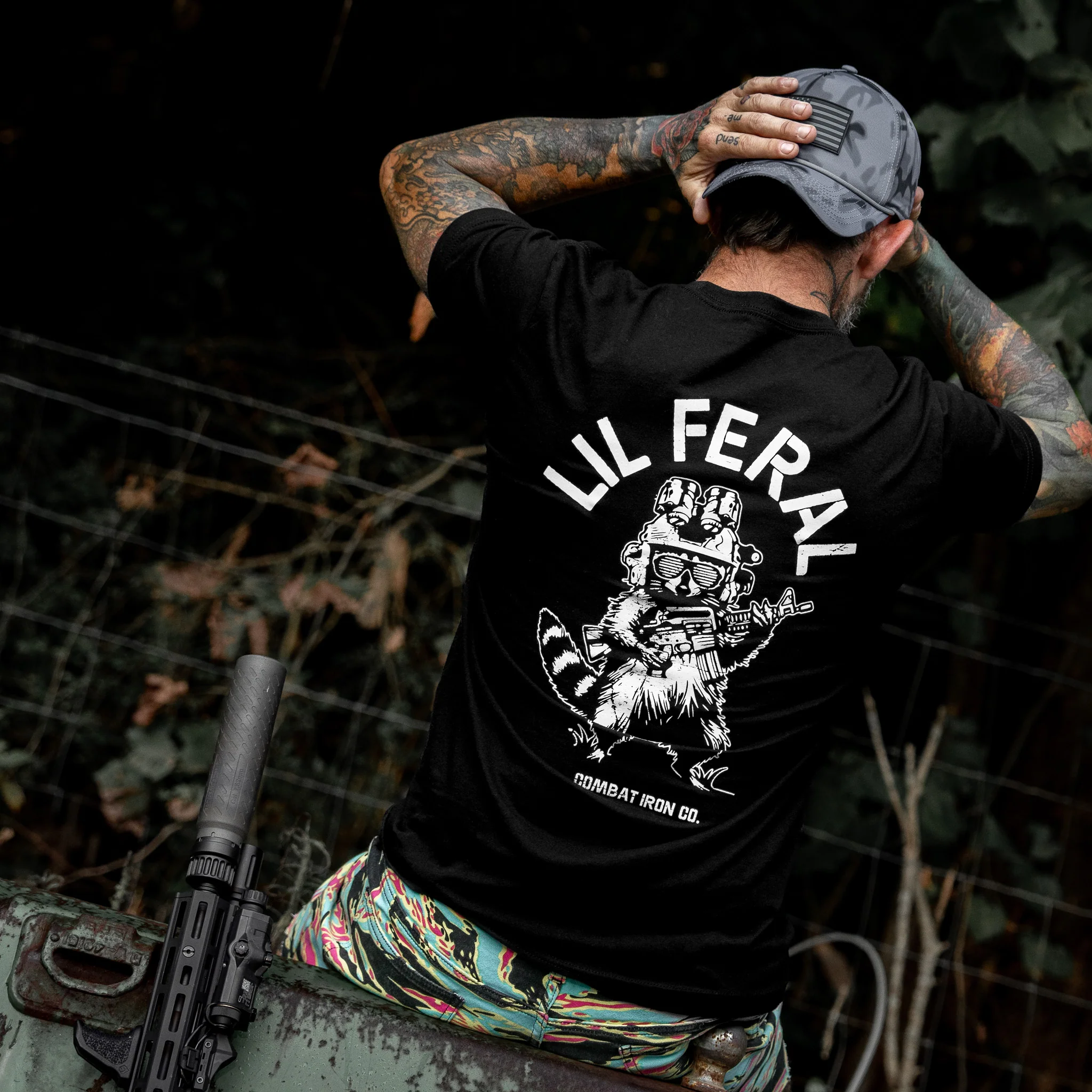 Lil Feral Raccoon Men's T-Shirt - Image 4