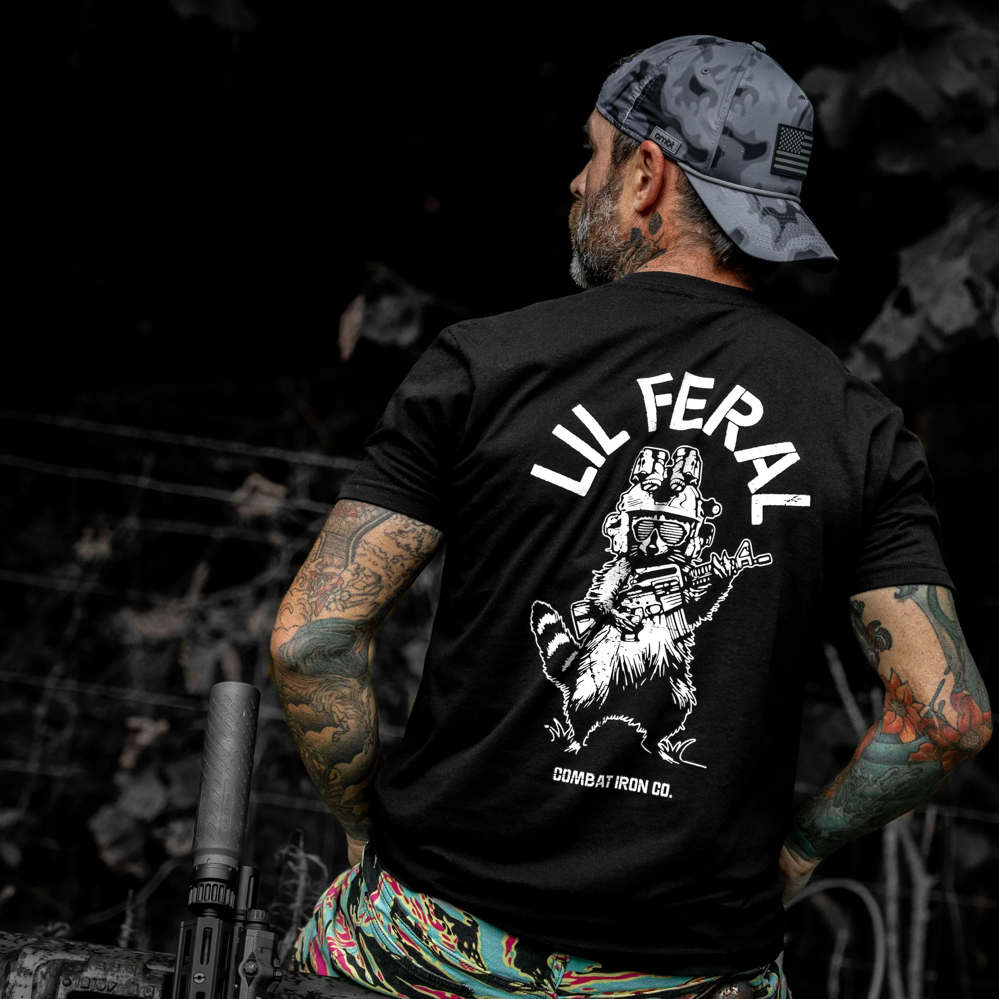 Lil Feral Raccoon Men's T-Shirt - Image 6