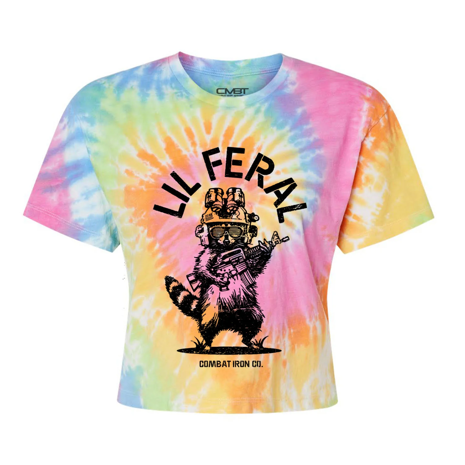 Lil Feral Raccoon Women's Crop T-Shirt - Image 14