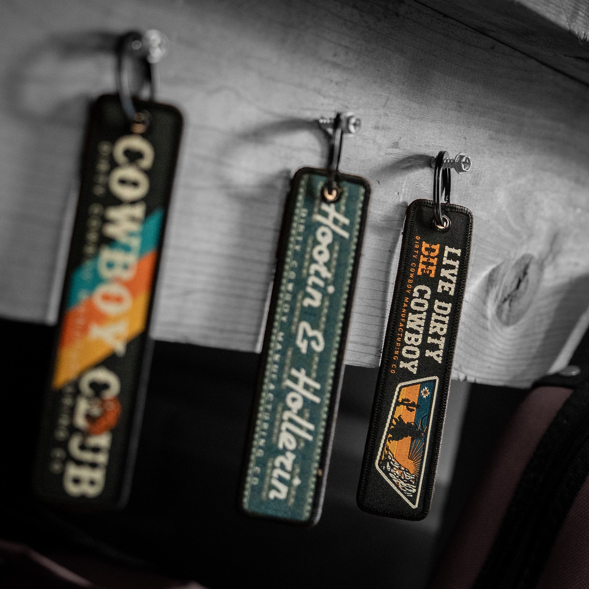Live Dirty. Die Cowboy. Flight Keychain - Image 3