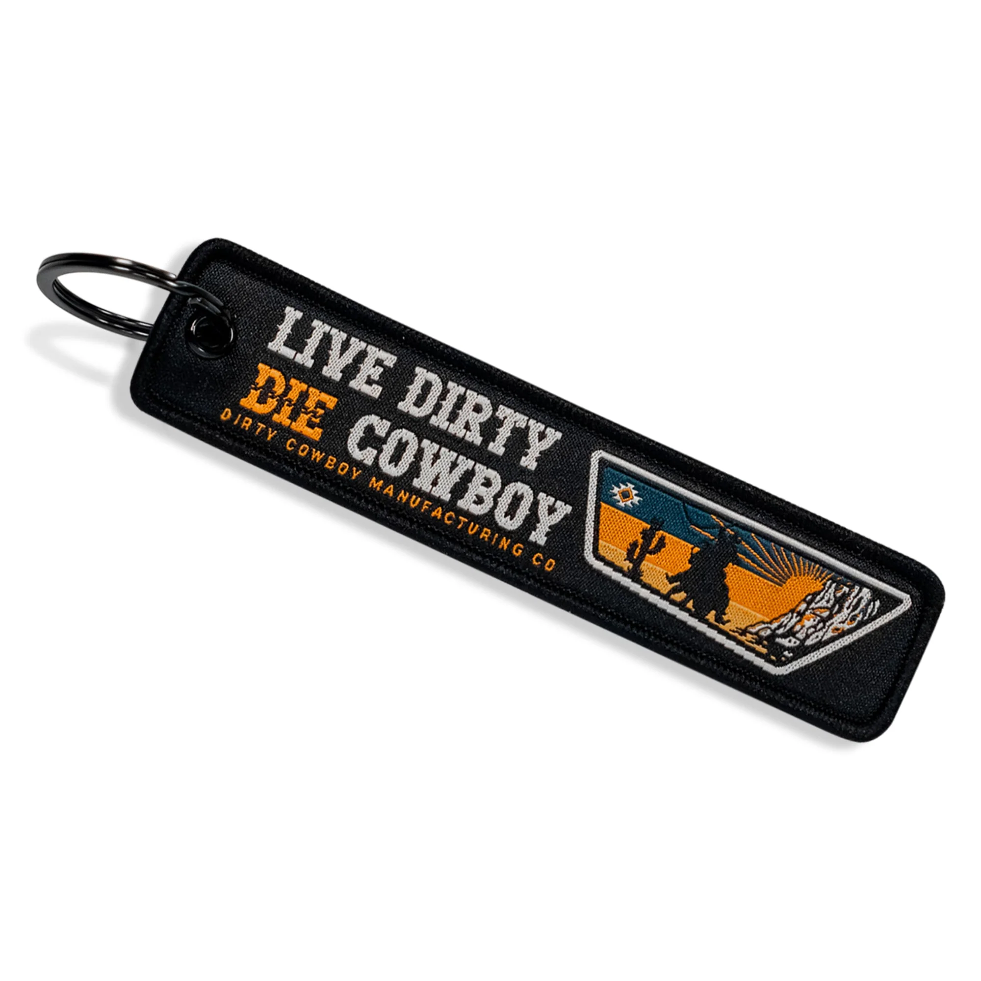 Live Dirty. Die Cowboy. Flight Keychain - Image 7