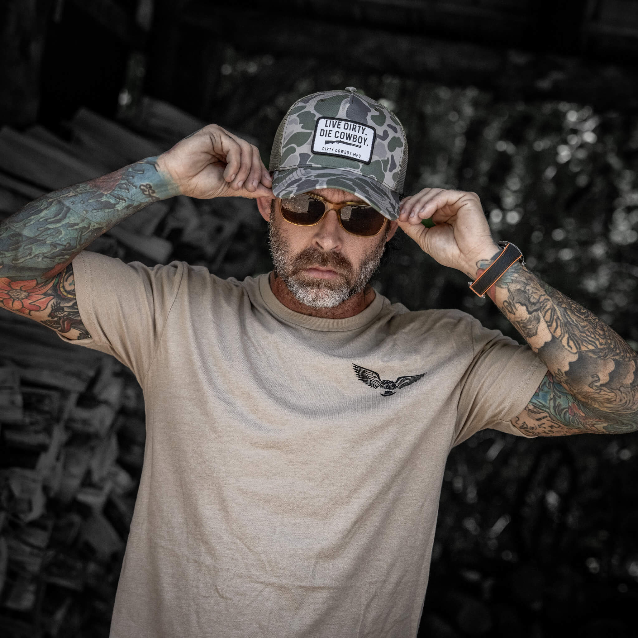 Live Dirty. Die Cowboy. SnapBack Hat - Image 24