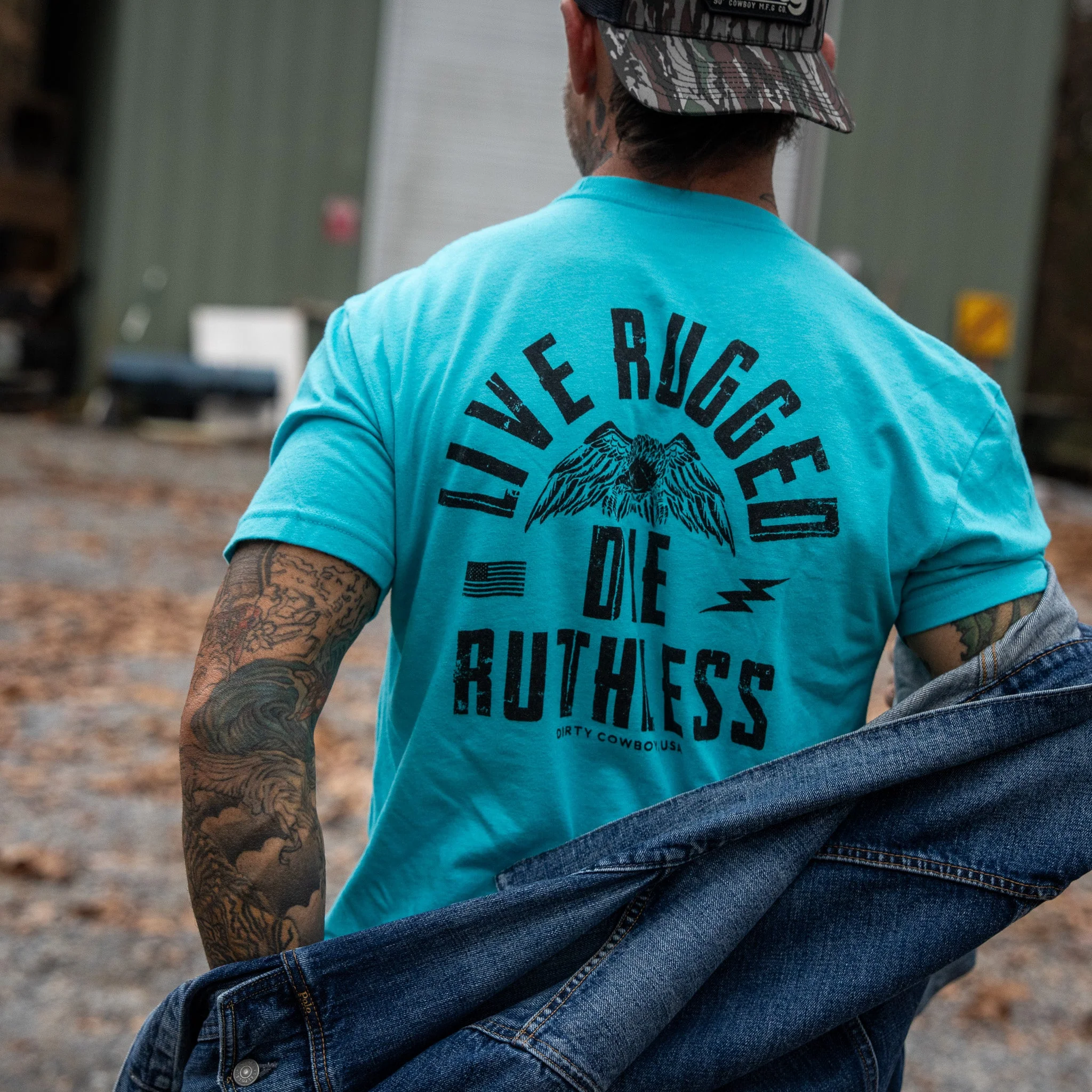 Live Rugged Die Ruthless Men's T-Shirt - Image 30