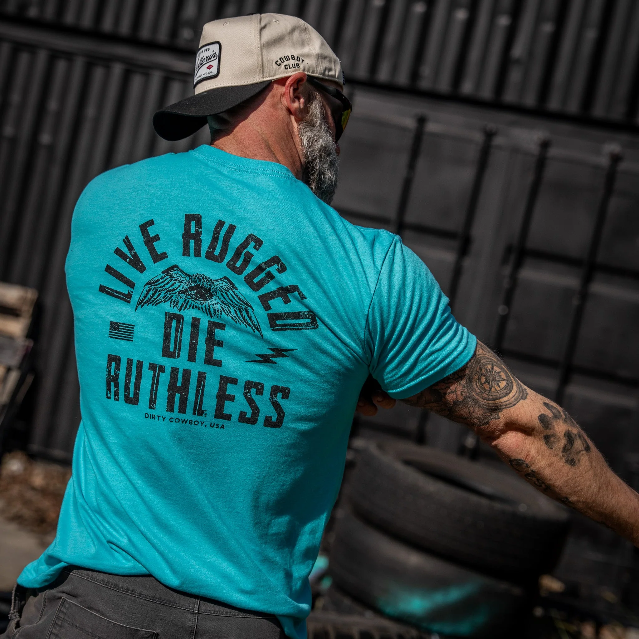 Live Rugged Die Ruthless Men's T-Shirt - Image 37
