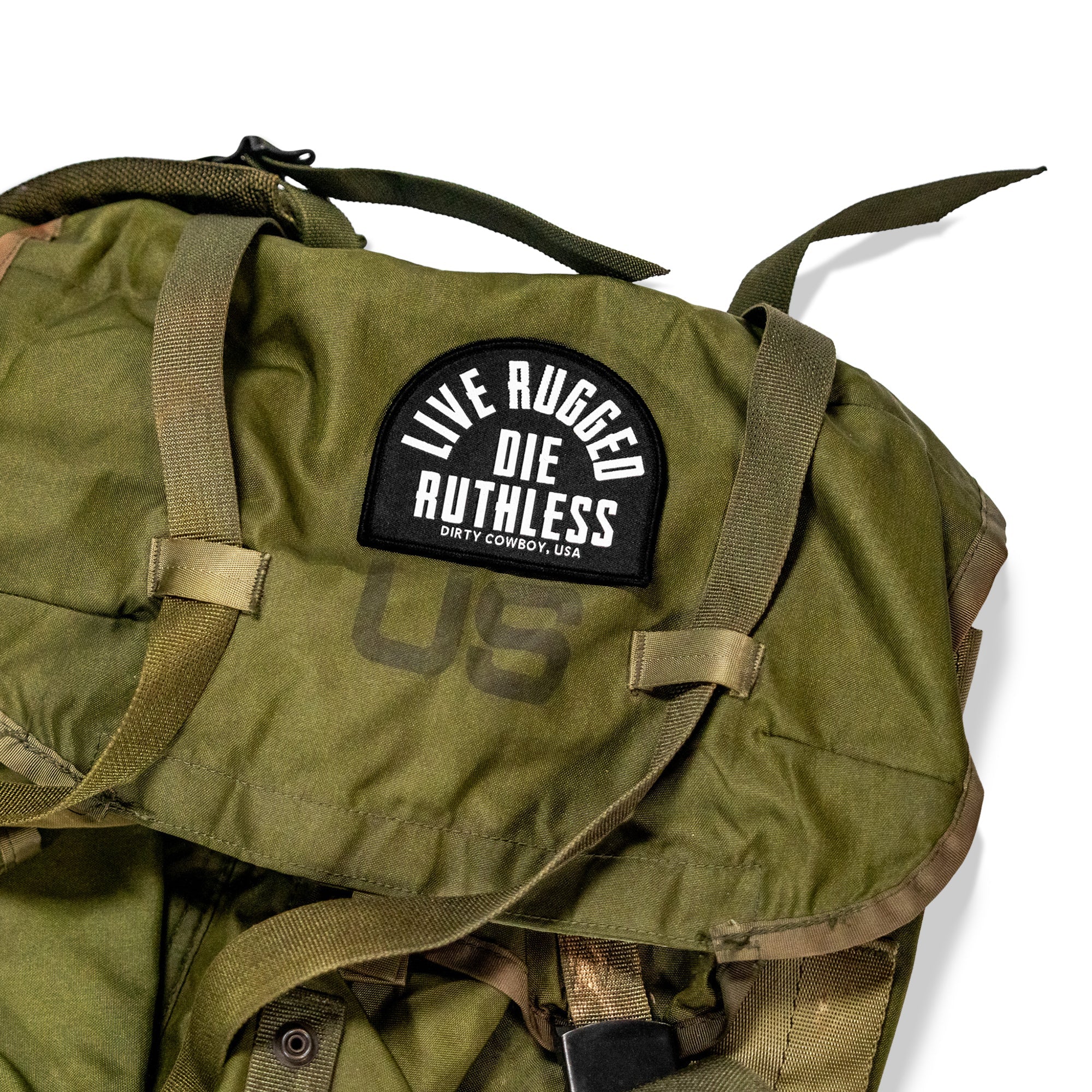Live Rugged. Die Ruthless Velcro Patch - Image 2