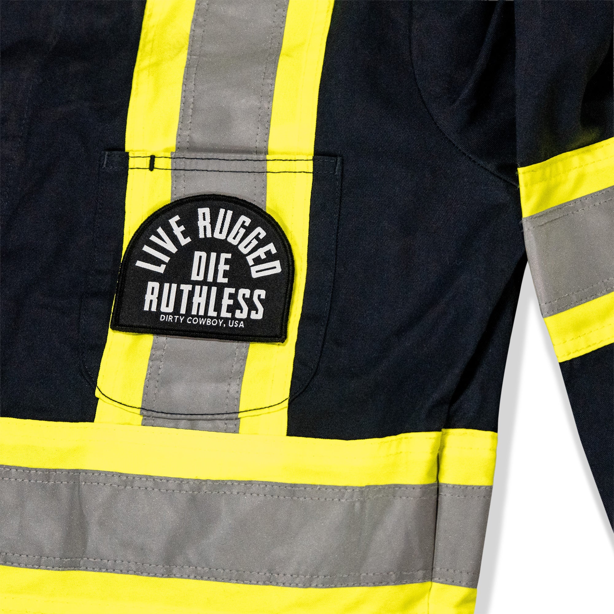 Live Rugged. Die Ruthless Velcro Patch - Image 3