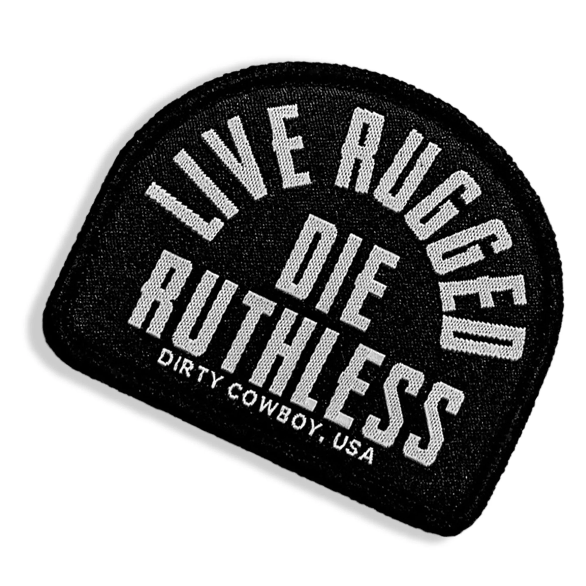 Live Rugged. Die Ruthless Velcro Patch - Image 4
