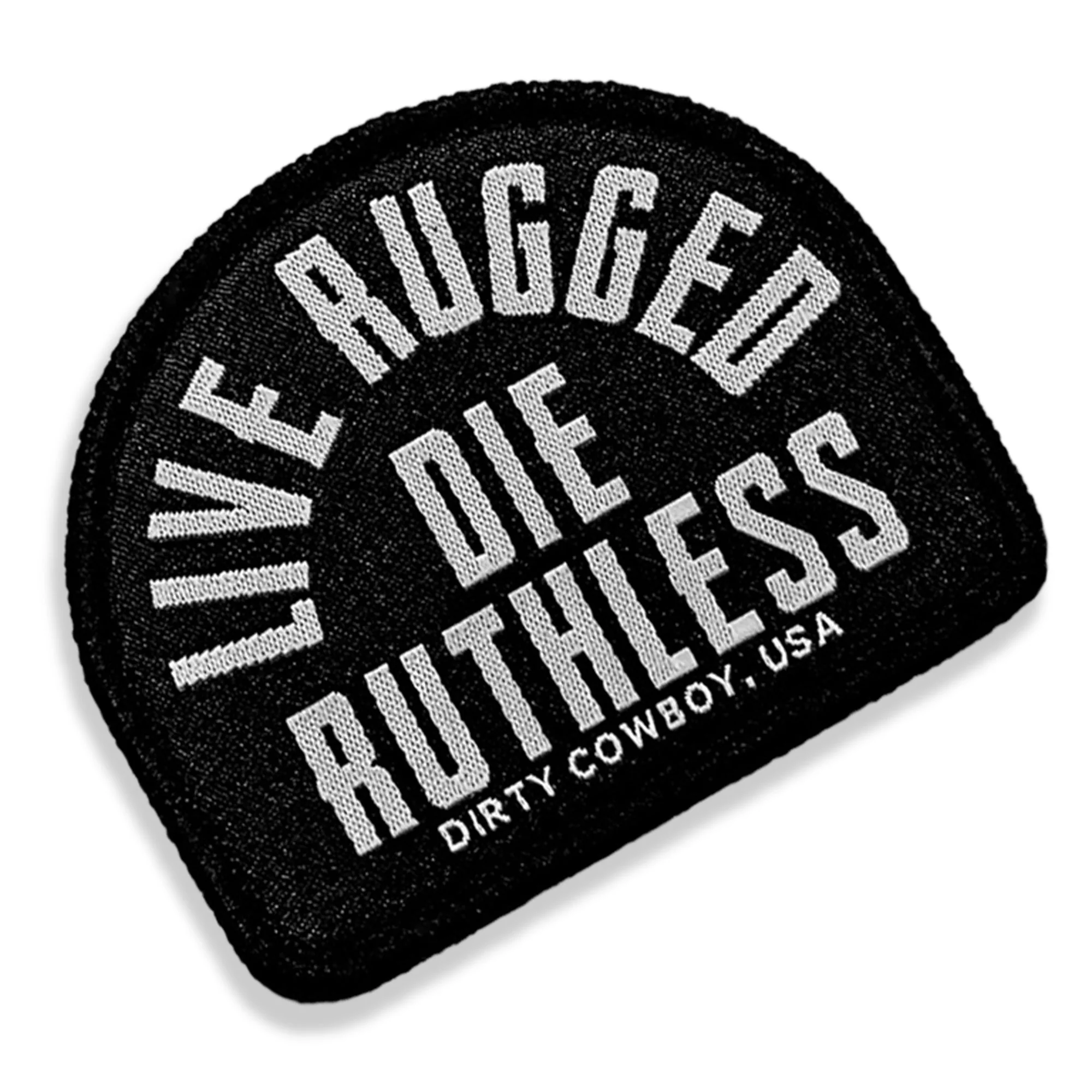 Live Rugged. Die Ruthless Velcro Patch - Image 5