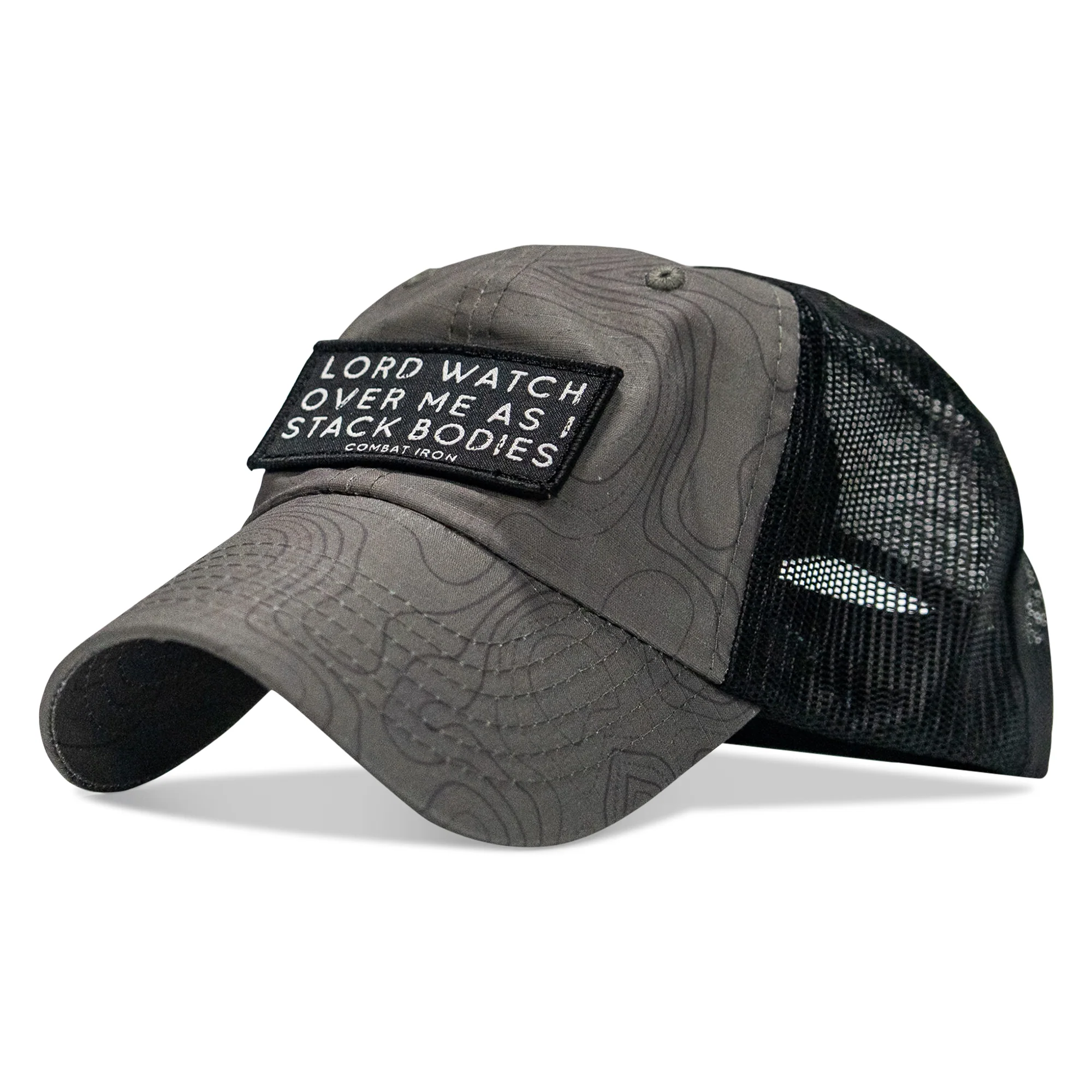 Lord Watch Over Me As I Stack Bodies Patch Tactical Ripstop Mesh Snapback Hat - Image 45