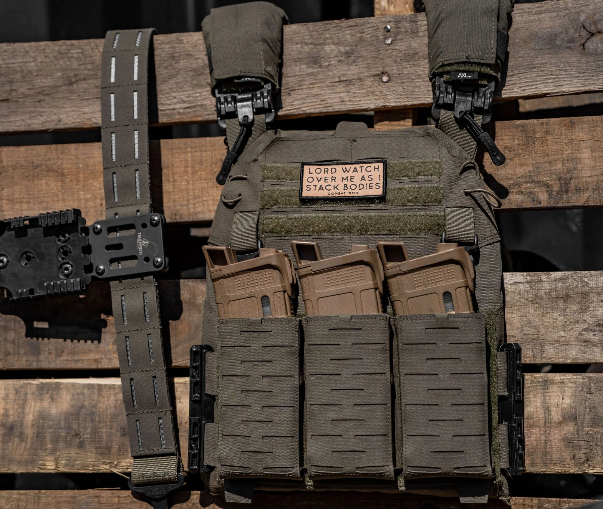 Lord Watch Over Me As I Stack Bodies Soft Velcro Patch - Image 10