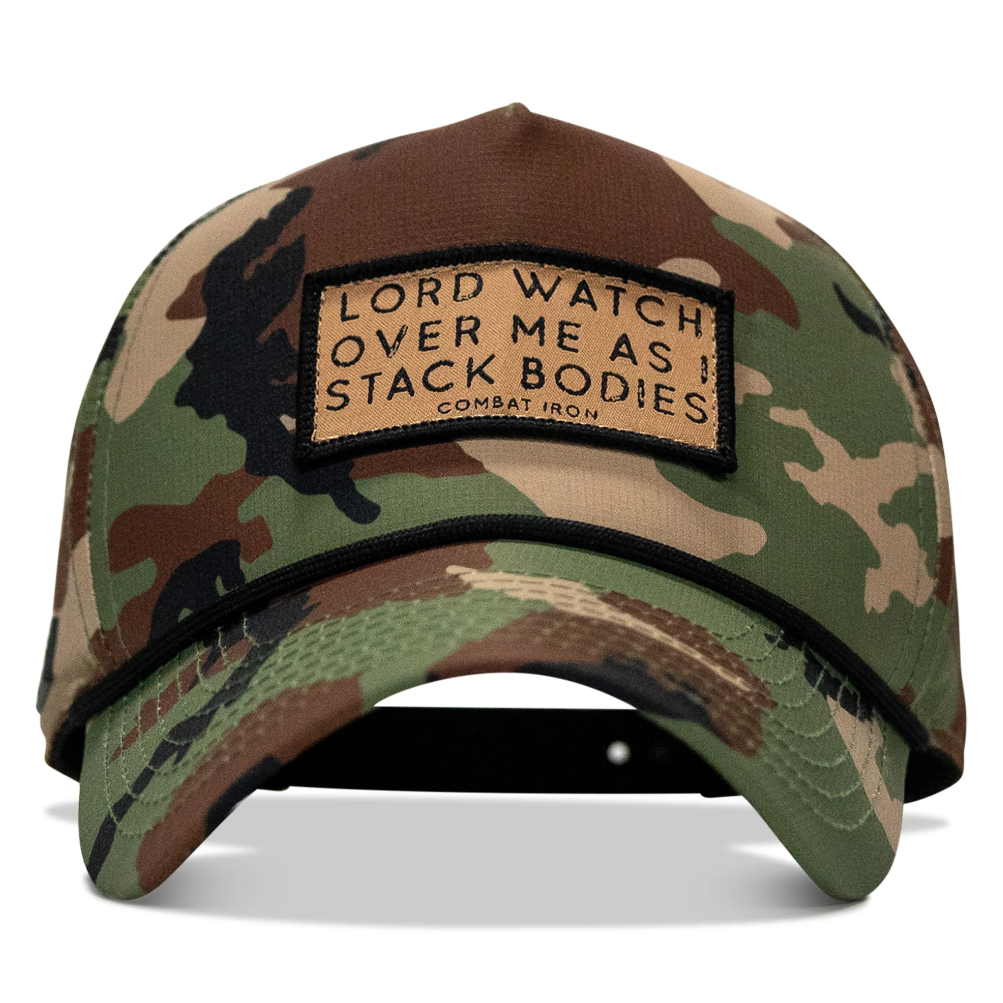 Lord Watch Over Me As I Stack Bodies (Tan) Patch Waterproof Weekender Snapback - Image 22