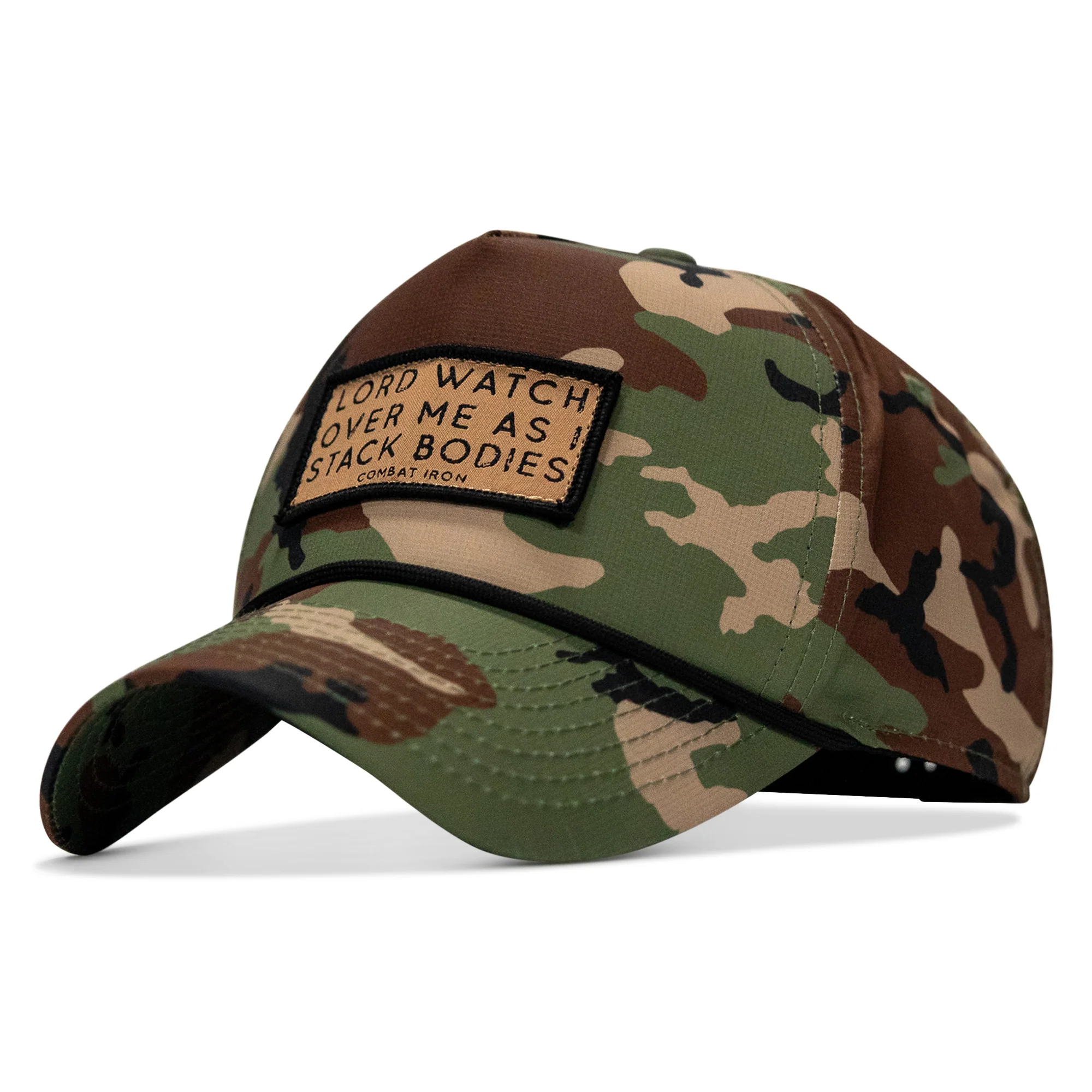 Lord Watch Over Me As I Stack Bodies (Tan) Patch Waterproof Weekender Snapback - Image 23