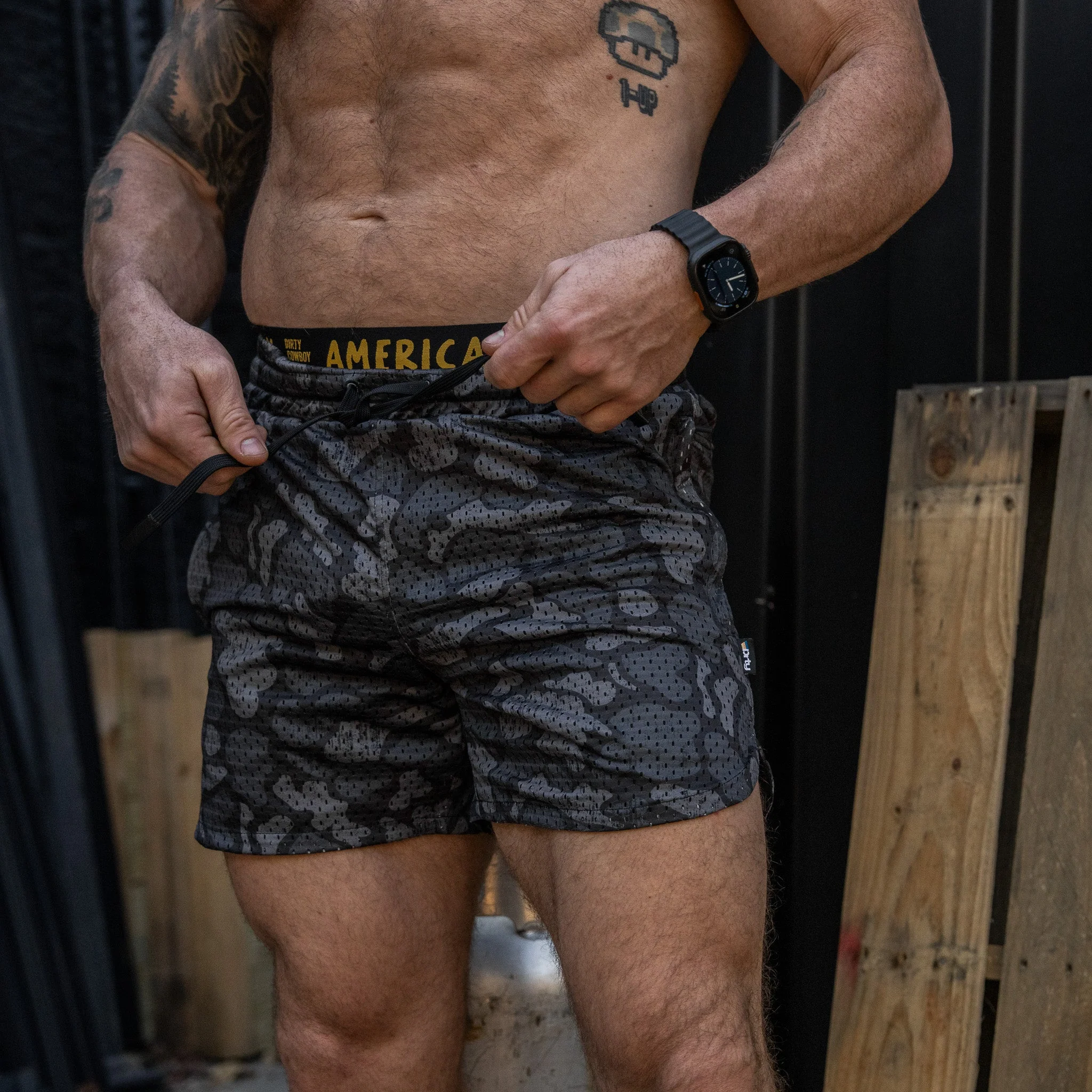 Men’s Double-Layer Mesh Training Shorts — 5" Inseam - Image 28