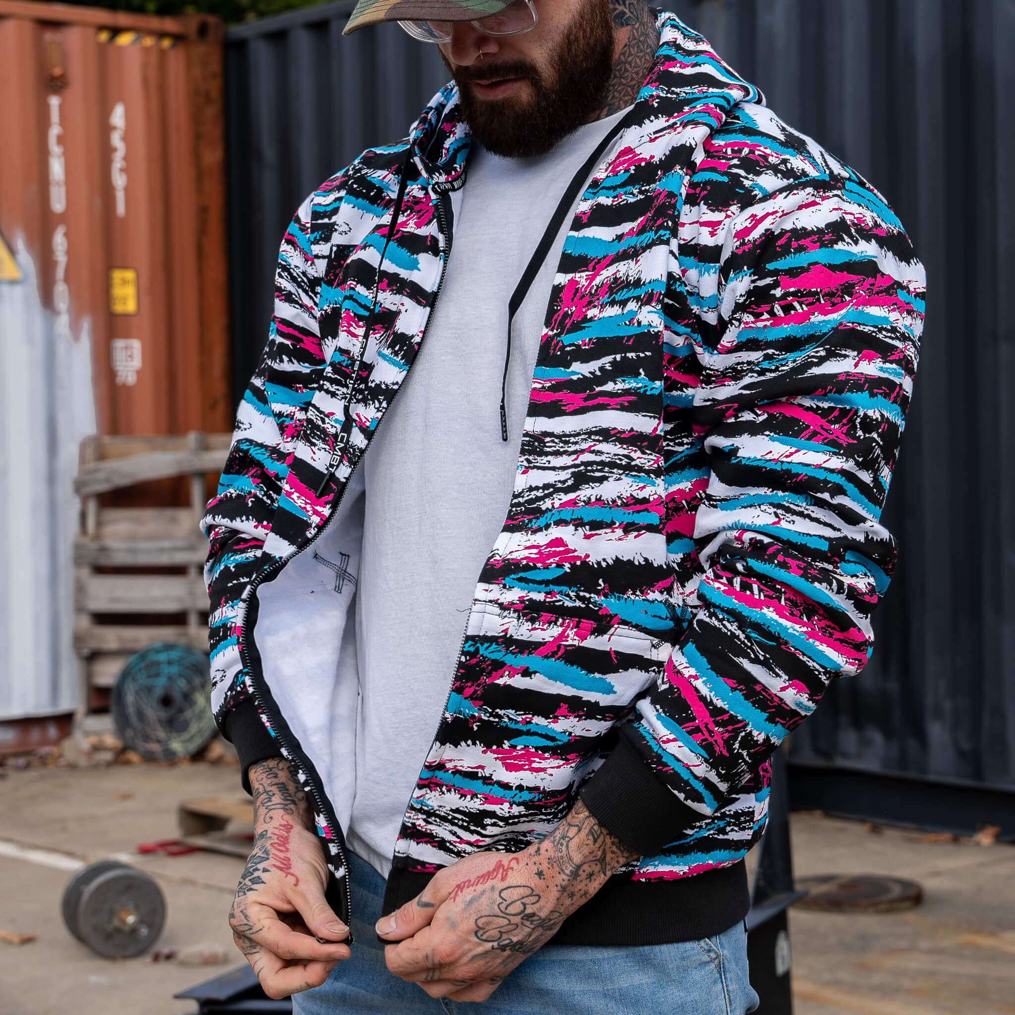 Men's Fleece Lined Zip Up Hoodie - Image 35