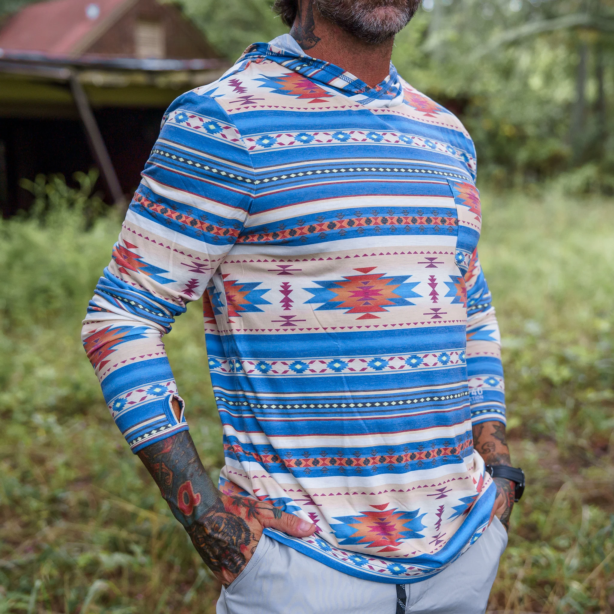 Men's Outdoors Long Sleeve Performance Hoodie - Image 21