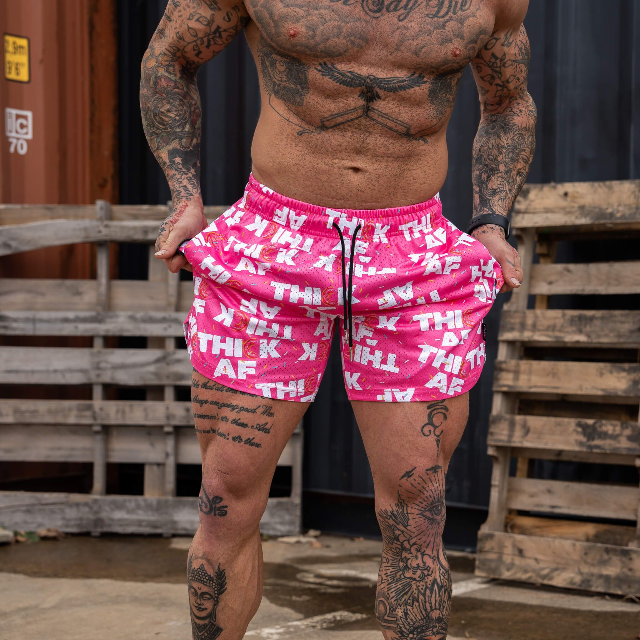 Mid Thigh Mesh Training / Lifestyle Shorts | 5" - Image 183