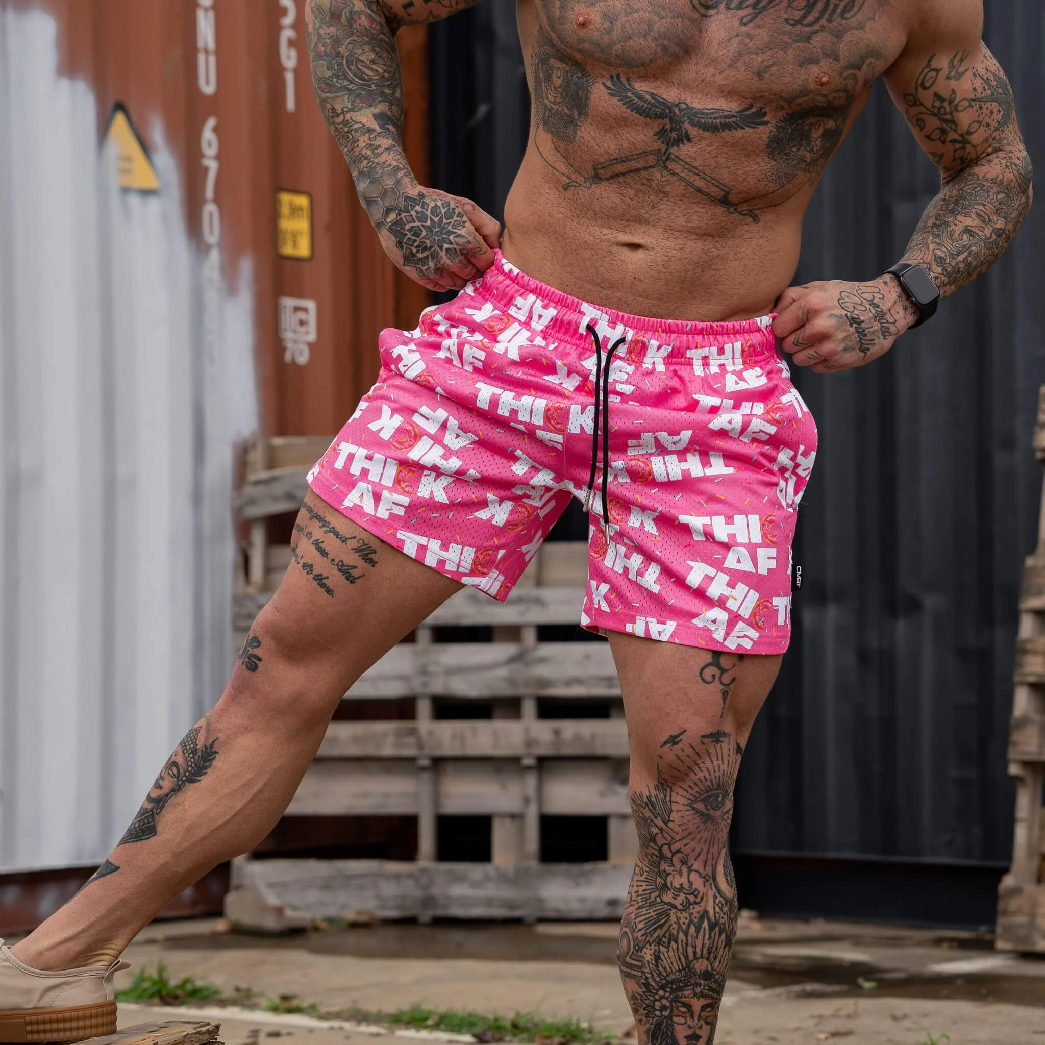 Mid Thigh Mesh Training / Lifestyle Shorts | 5" - Image 184