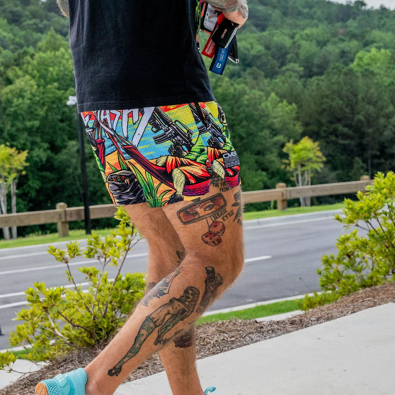 Mid Thigh Mesh Training / Lifestyle Shorts | 5" - Image 197