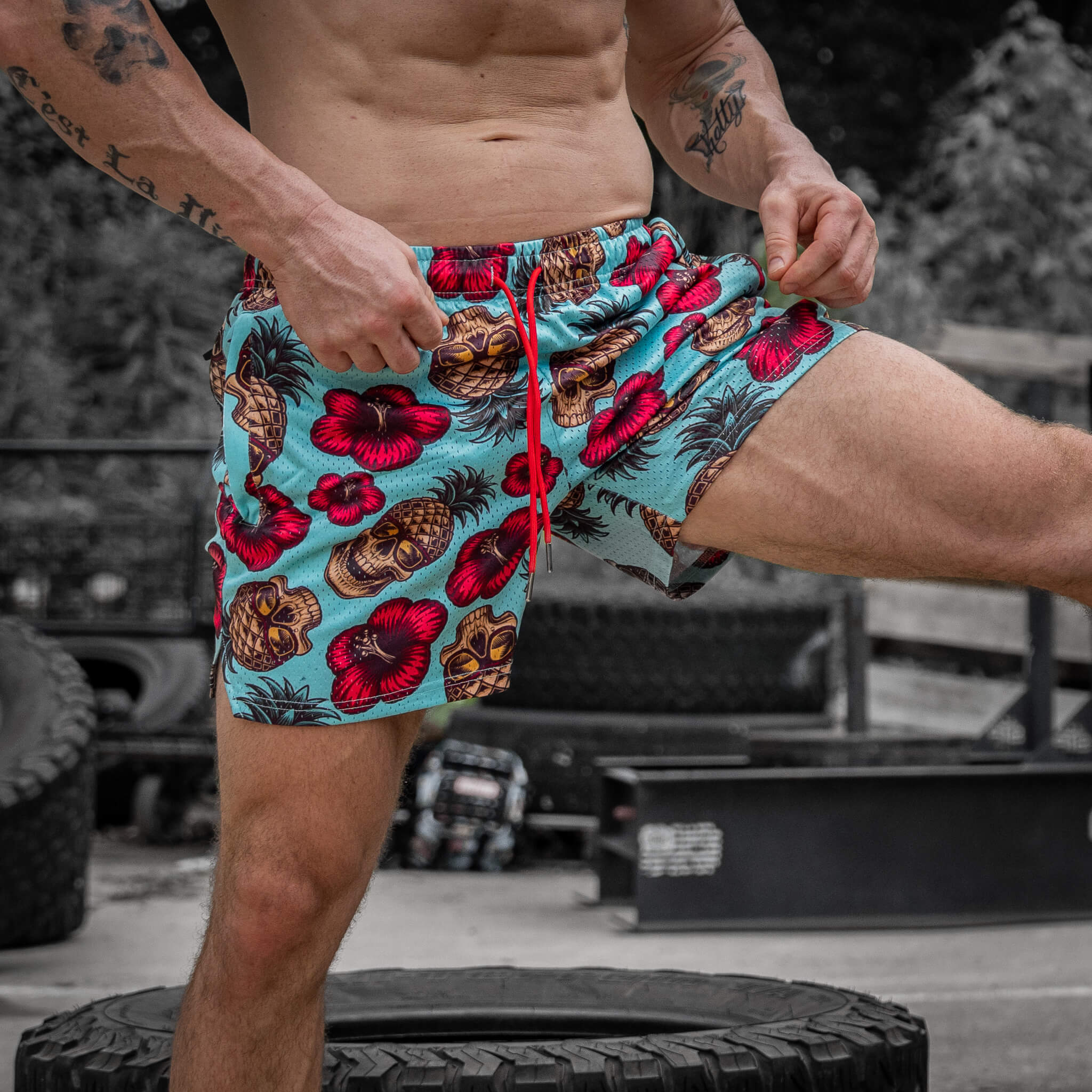 Mid Thigh Mesh Training / Lifestyle Shorts | 5" - Image 208