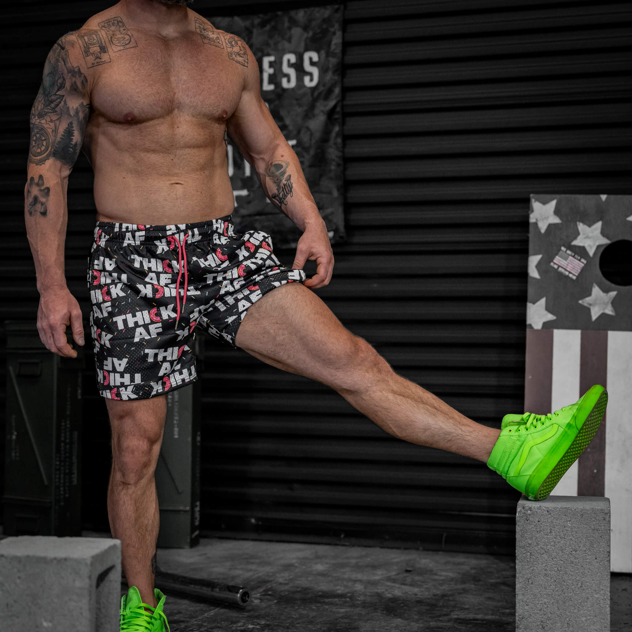 Mid Thigh Mesh Training / Lifestyle Shorts | 5" - Image 214