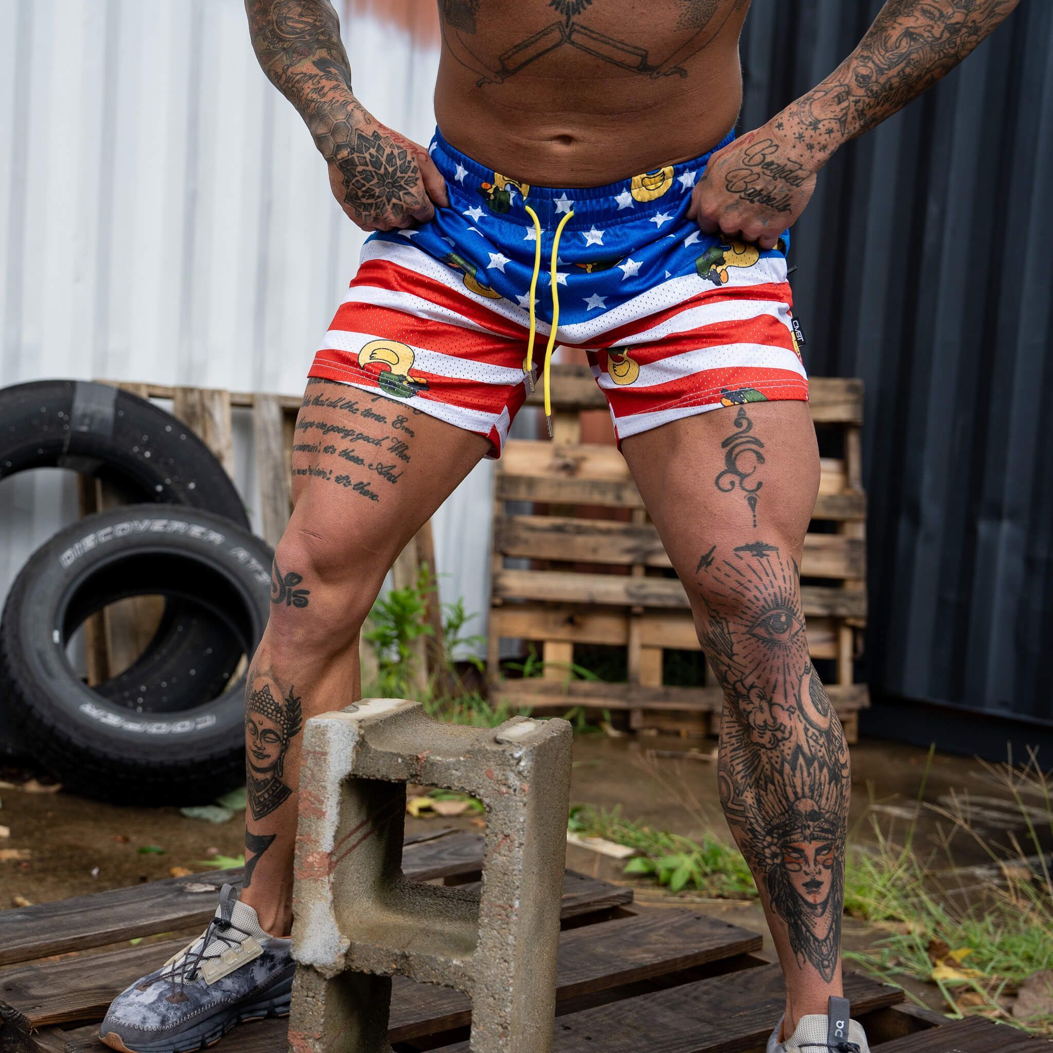 Mid Thigh Mesh Training / Lifestyle Shorts | 5" - Image 39