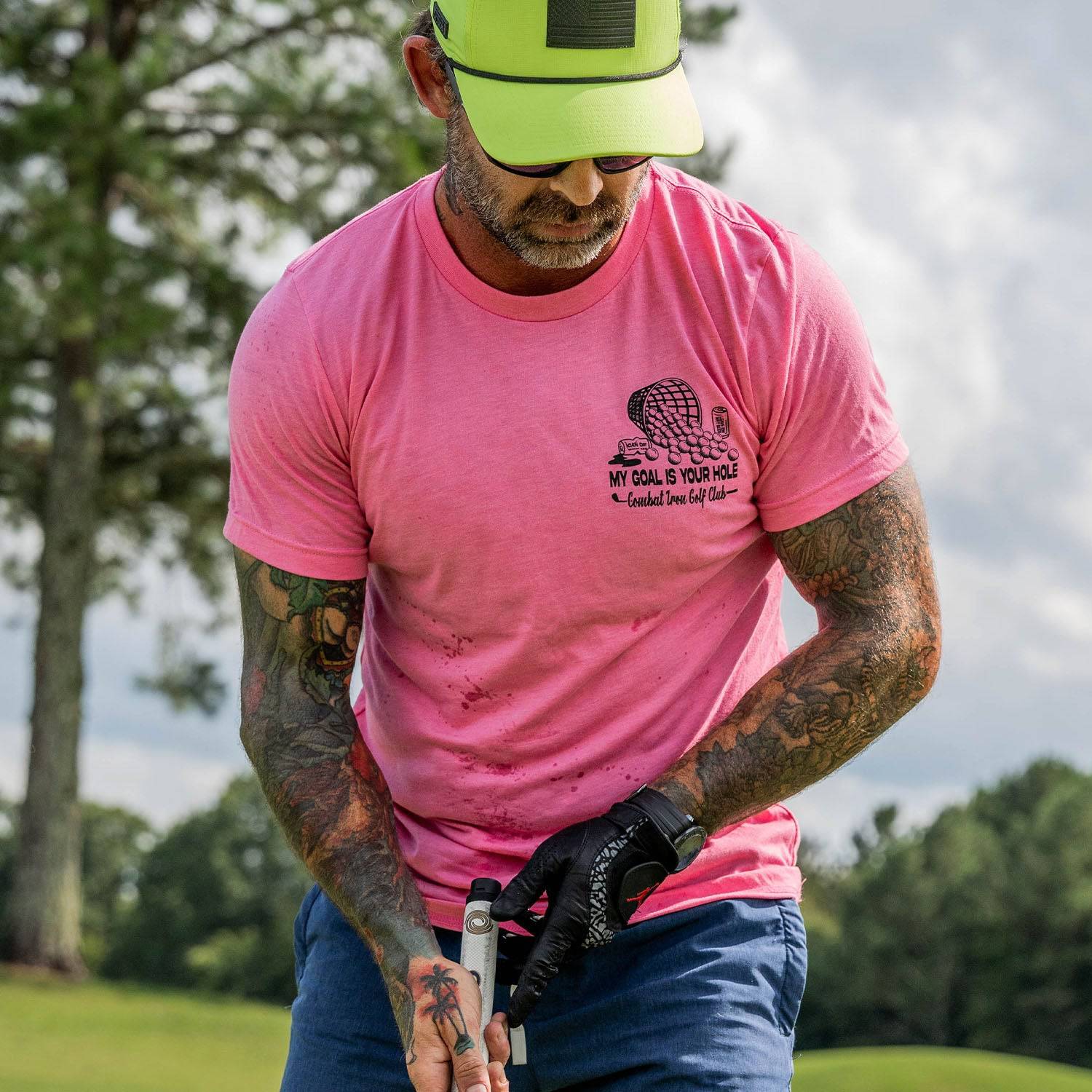 My Goal Is Your Hole Golf Club Men's T-Shirt - Image 10