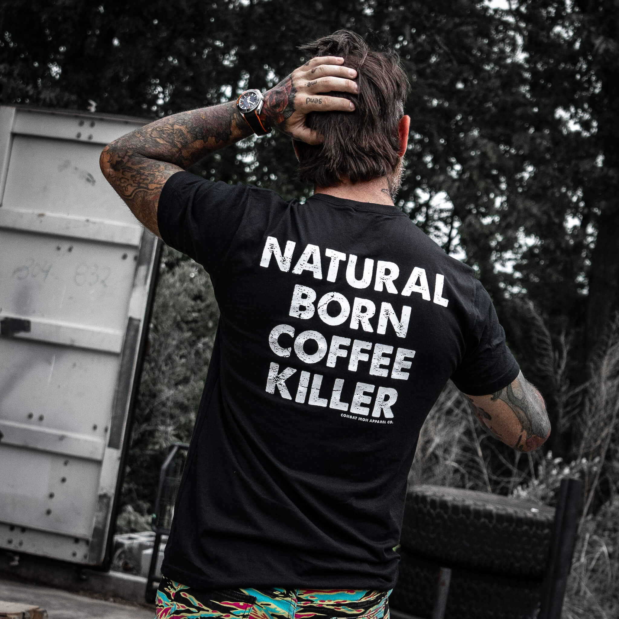 Natural Born Coffee Killer Men's T-Shirt - Image 2