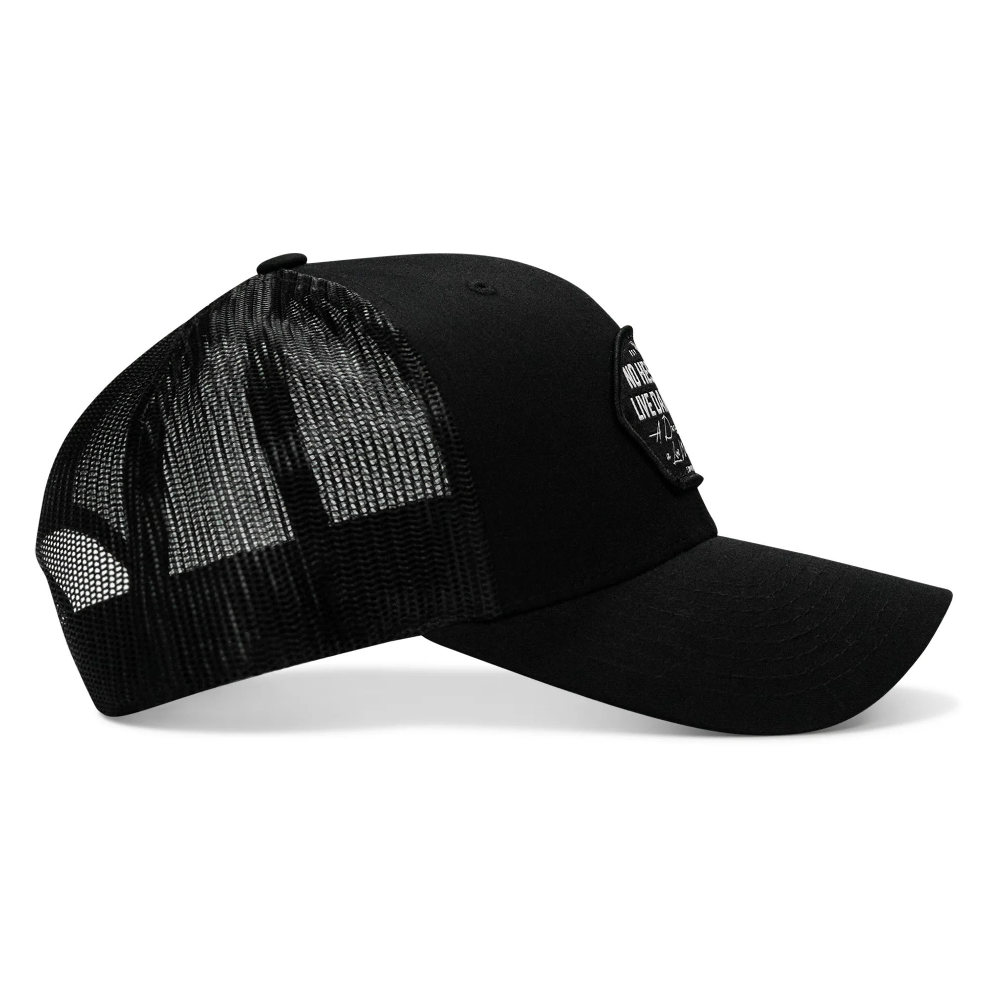 No Hesitation. Live Dangerous Patch Snapback Hat - Image 5