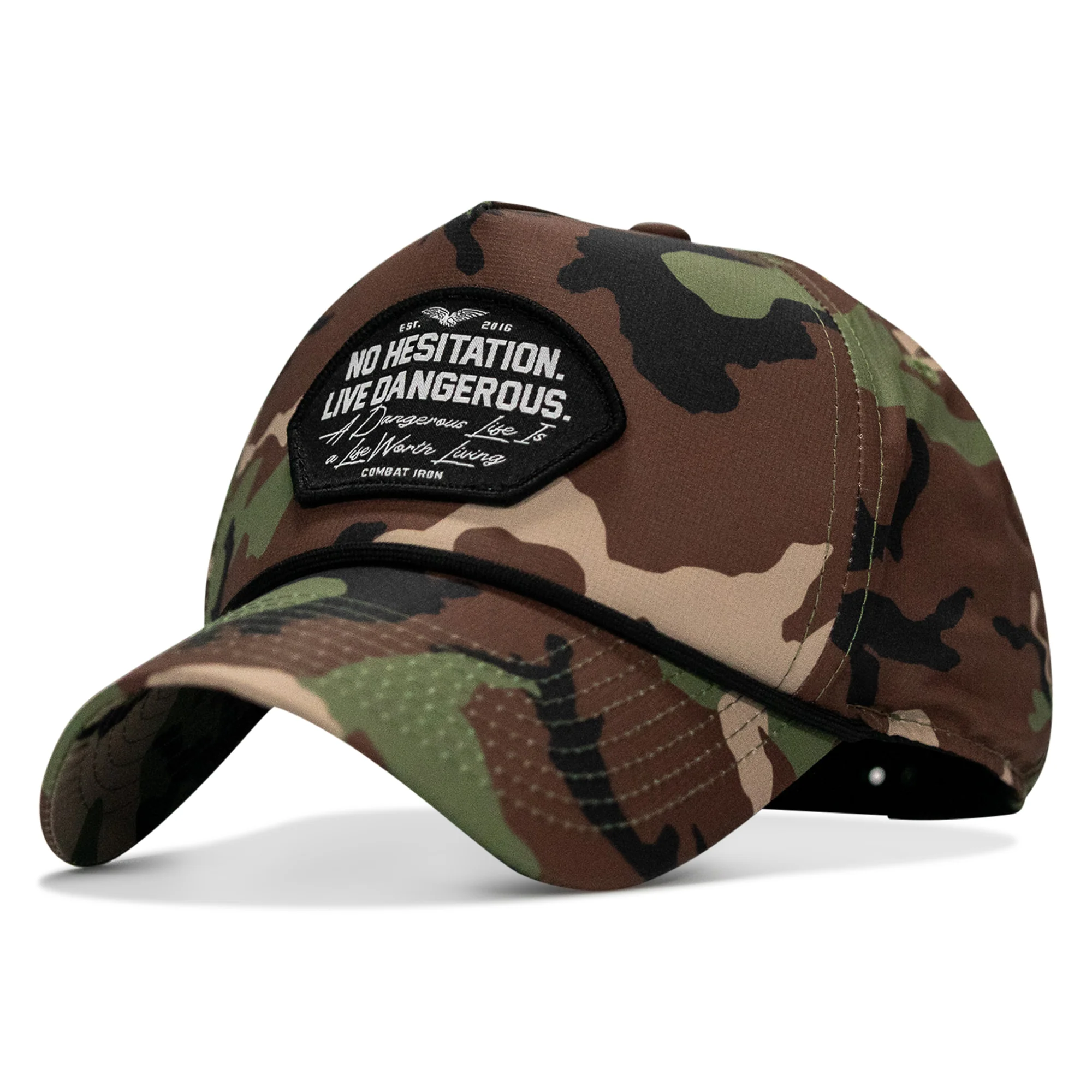 No Hesitation. Live Dangerous Patch Weekender Snapback - Image 2